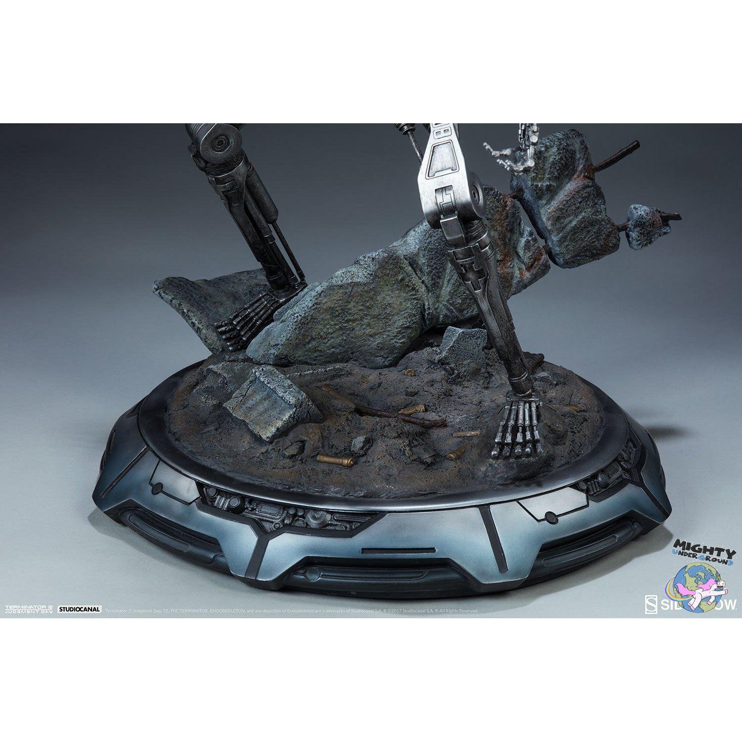 Terminator: T-800 Endoskeleton Maquette - Statue-Statue-Sideshow-mighty-underground