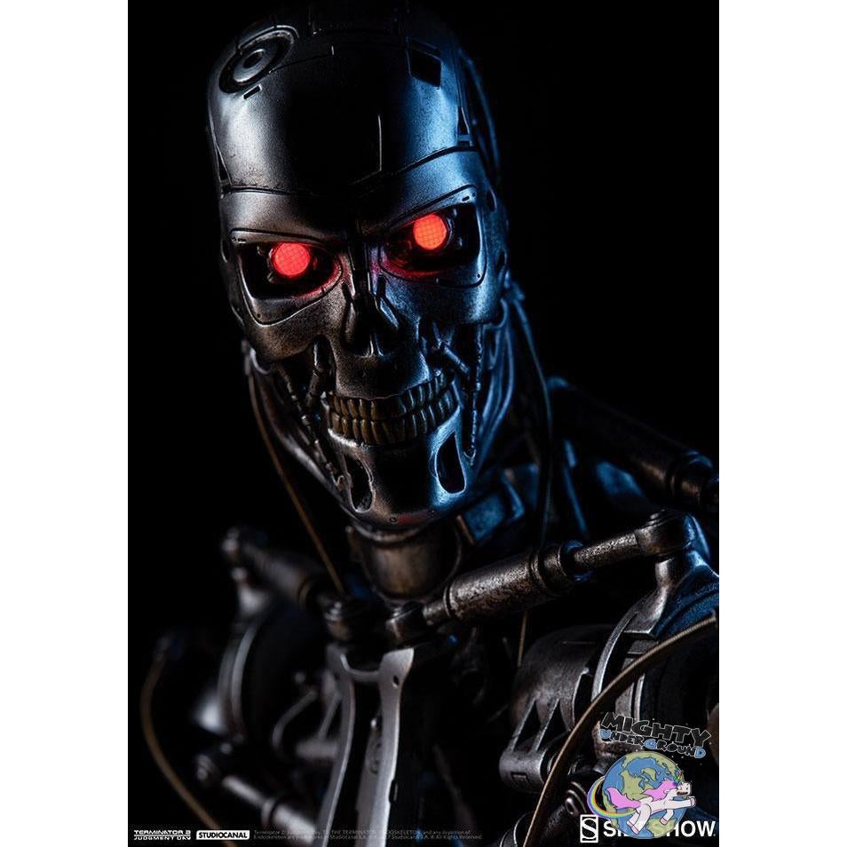 Terminator: T-800 Endoskeleton Maquette - Statue-Statue-Sideshow-mighty-underground