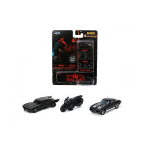 The Batman: 1,65" 3-Pack Nano - Modellautos-Modellautos-Jada Toys-Mighty Underground