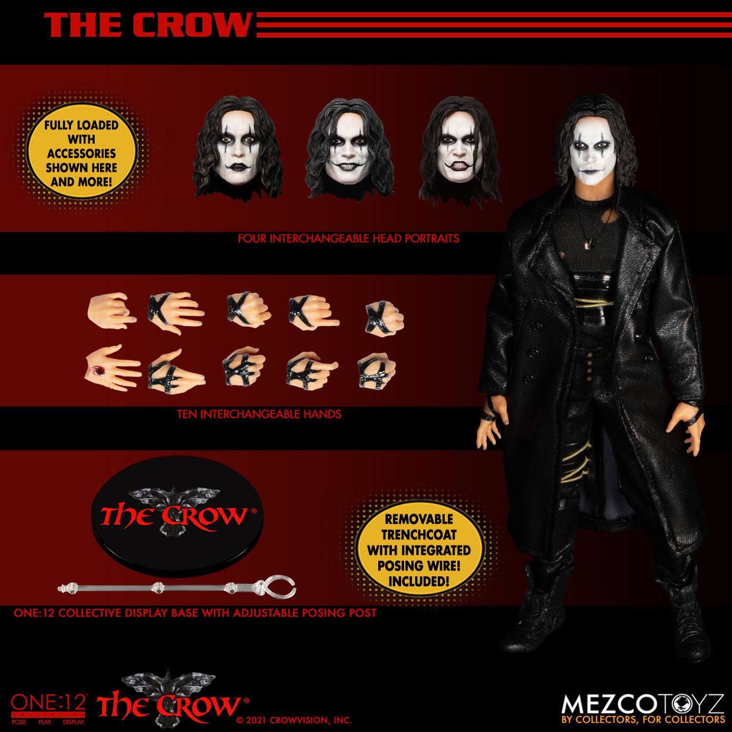 The Crow: Eric Draven-Actionfiguren-Mezco Toys-Mighty Underground