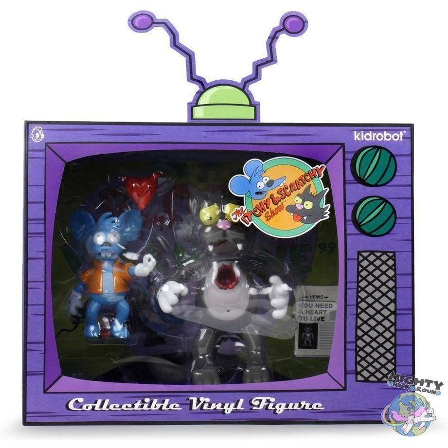 The Simpsons: Itchy & Scratchy - My bloody Valentine - Vinyl Art Figurines VORBESTELLUNG!-Figuren-Kidrobot-mighty-underground