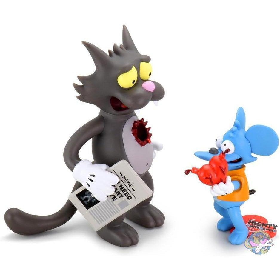 The Simpsons: Itchy & Scratchy - My bloody Valentine - Vinyl Art Figurines VORBESTELLUNG!-Figuren-Kidrobot-mighty-underground