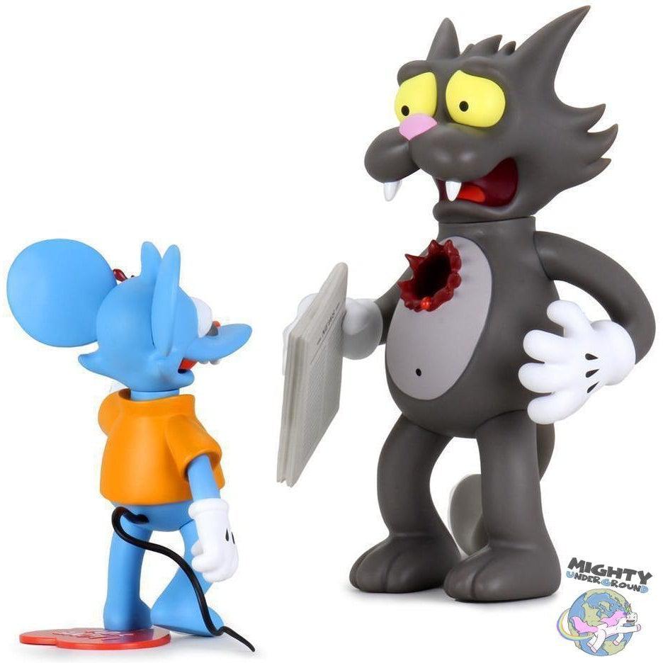 The Simpsons: Itchy & Scratchy - My bloody Valentine - Vinyl Art Figurines VORBESTELLUNG!-Figuren-Kidrobot-mighty-underground