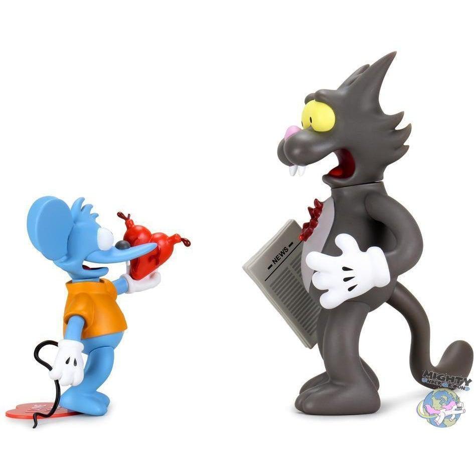 The Simpsons: Itchy & Scratchy - My bloody Valentine - Vinyl Art Figurines VORBESTELLUNG!-Figuren-Kidrobot-mighty-underground