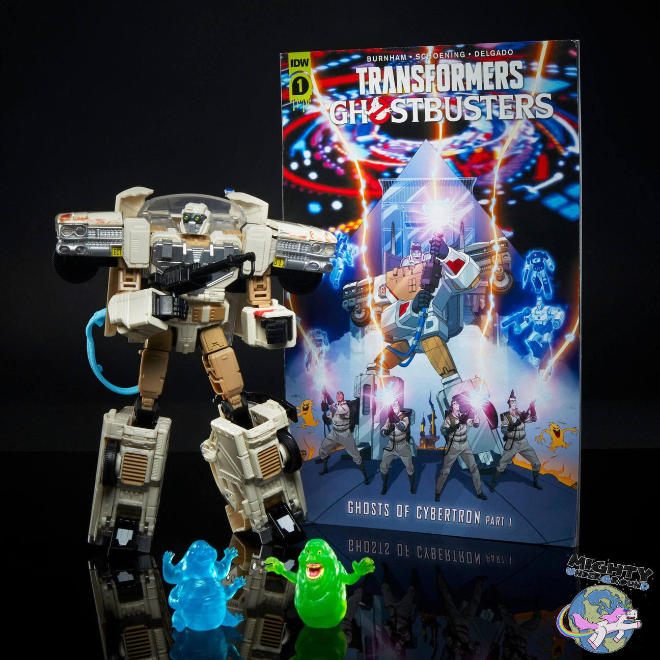 Transformers x Ghostbusters: Legacy Ecto-1-Actionfiguren-Hasbro-Mighty Underground