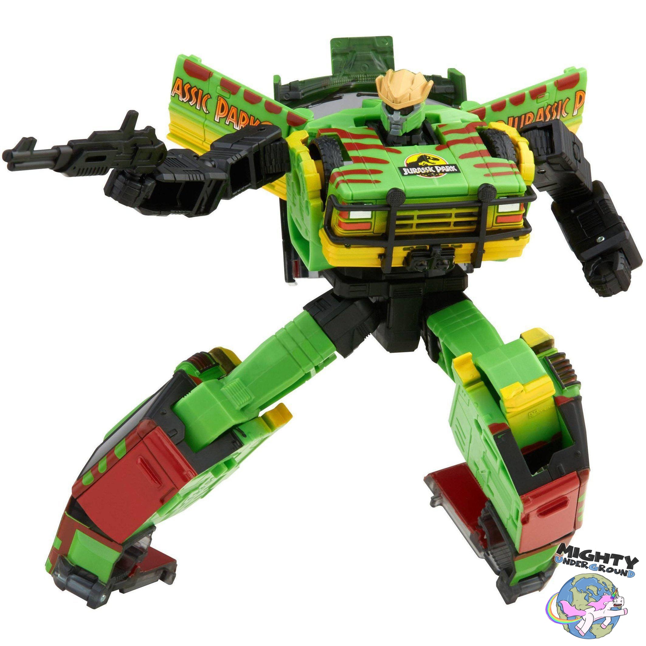 Transformers Collaborative: Jurassic Park Tyrannocon Rex & Autobot JP93-Actionfiguren-Hasbro-Mighty Underground