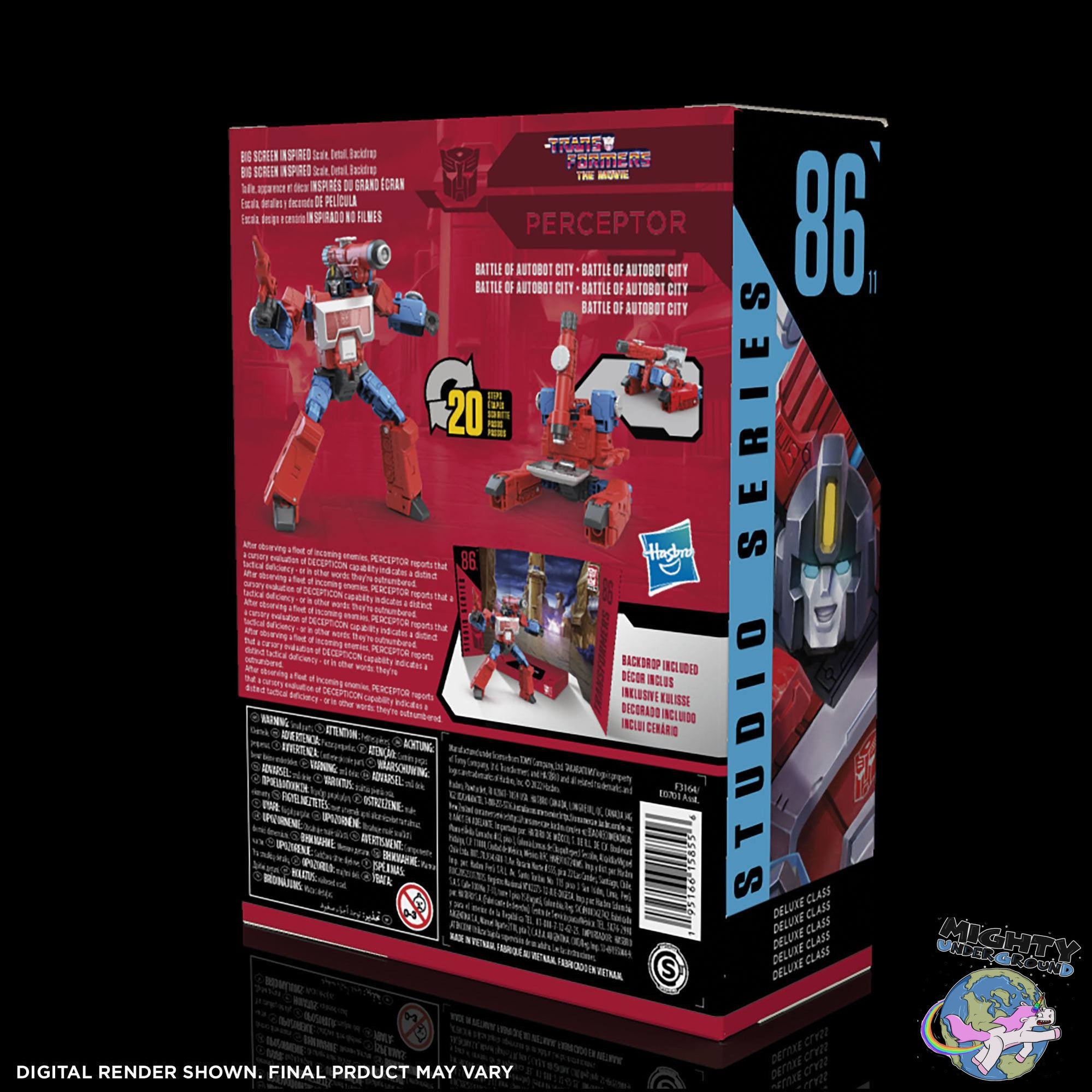 Transformers (The Movie): Perceptor - Studio Series Deluxe Class-Actionfiguren-Hasbro-Mighty Underground
