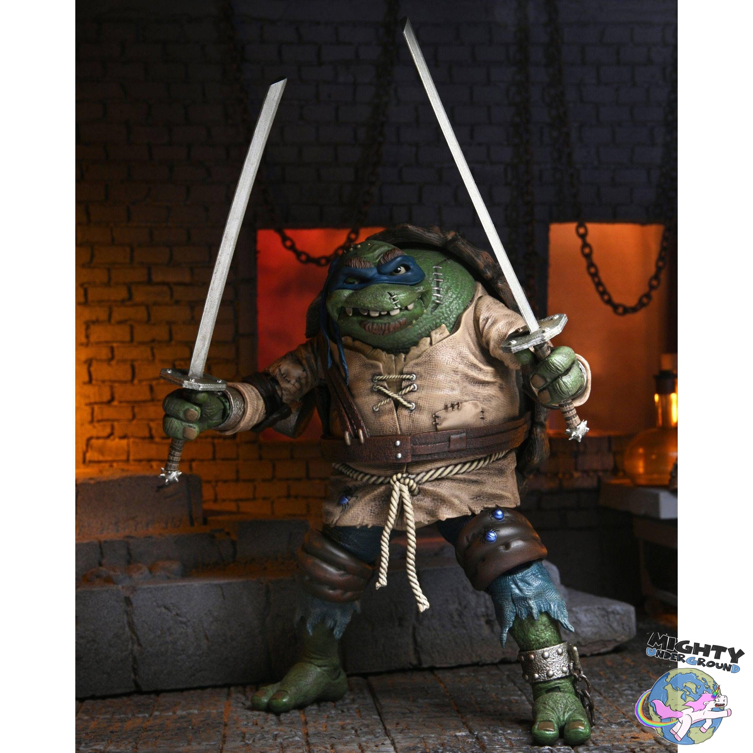 Universal Monsters x TMNT: Ultimate Leonardo as Ygor the Hunchback-Actionfiguren-NECA-Mighty Underground