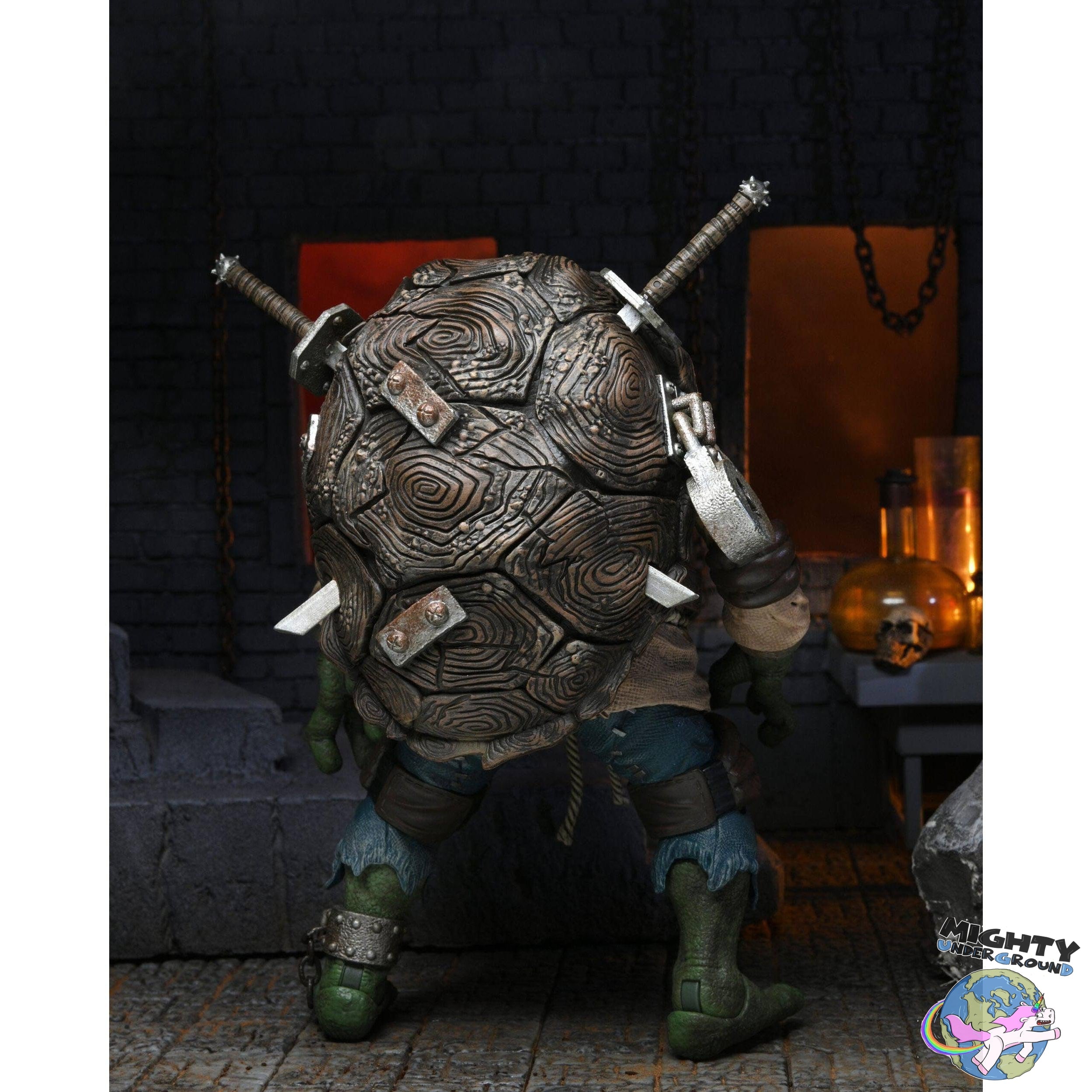 Universal Monsters x TMNT: Ultimate Leonardo as Ygor the Hunchback-Actionfiguren-NECA-Mighty Underground