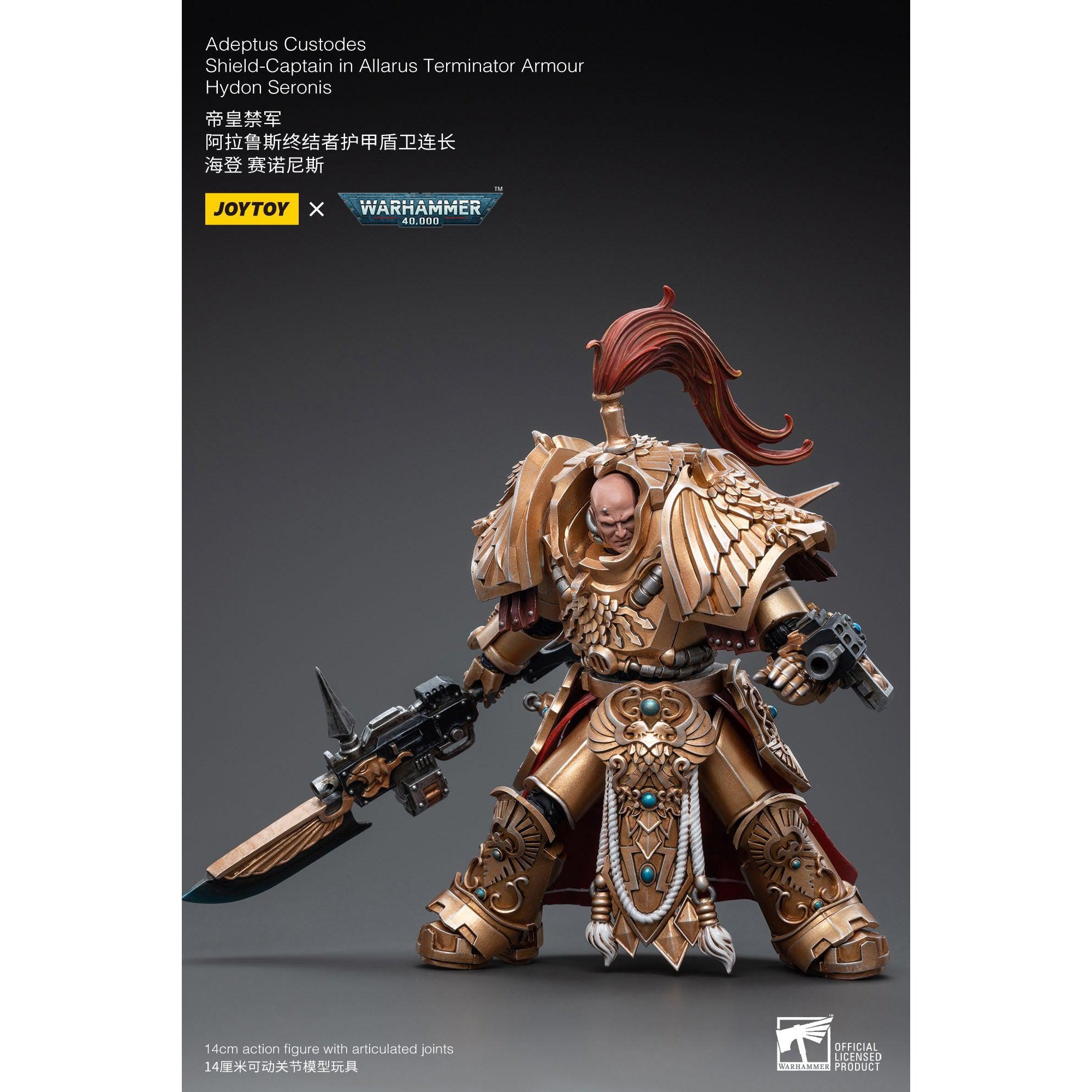 Warhammer 40k: Adeptus Custodes Shield-Captain Hydon Seronis Allarus Terminator Armour - 12 cm-Actionfiguren-JoyToy-Mighty Underground