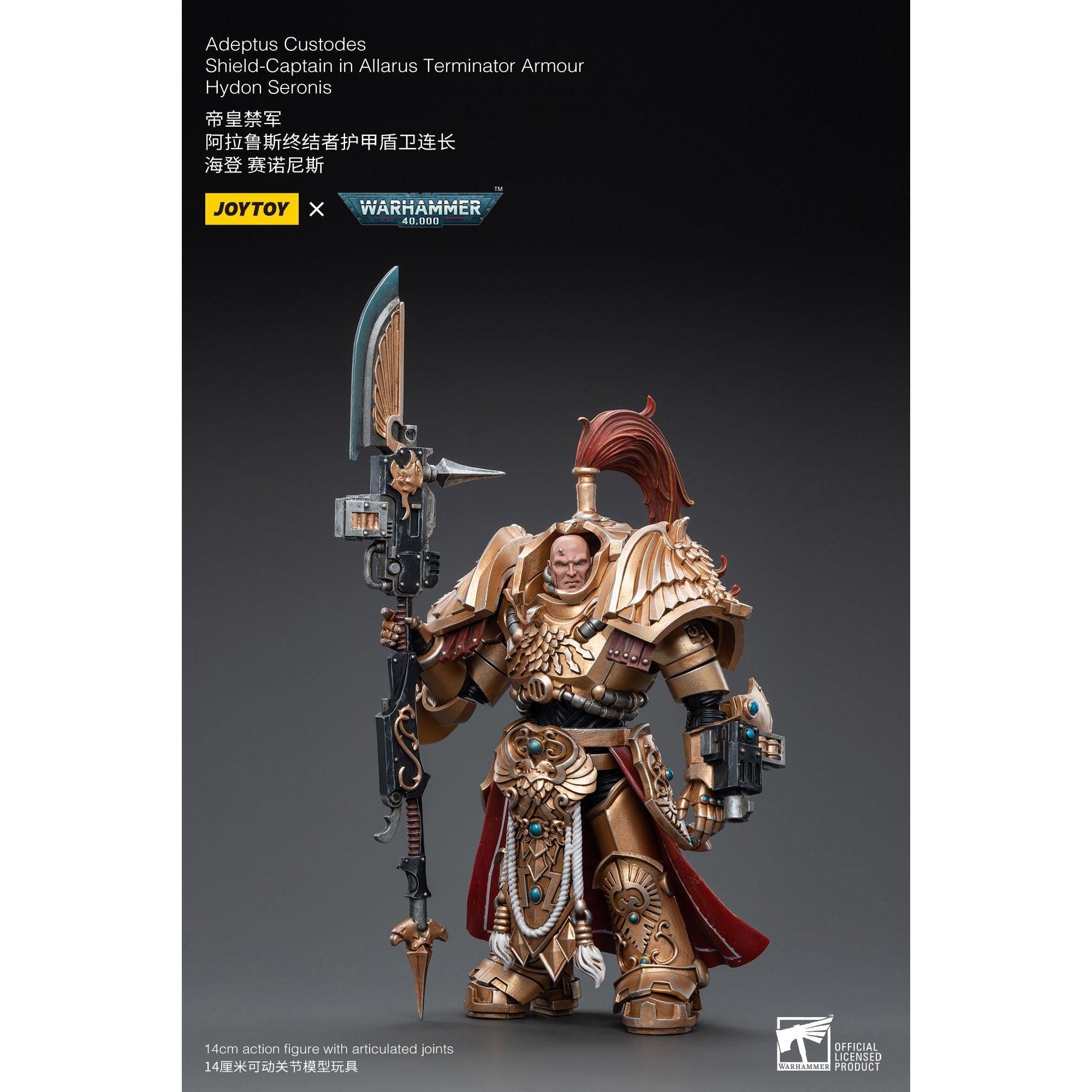 Warhammer 40k: Adeptus Custodes Shield-Captain Hydon Seronis Allarus Terminator Armour - 12 cm-Actionfiguren-JoyToy-Mighty Underground