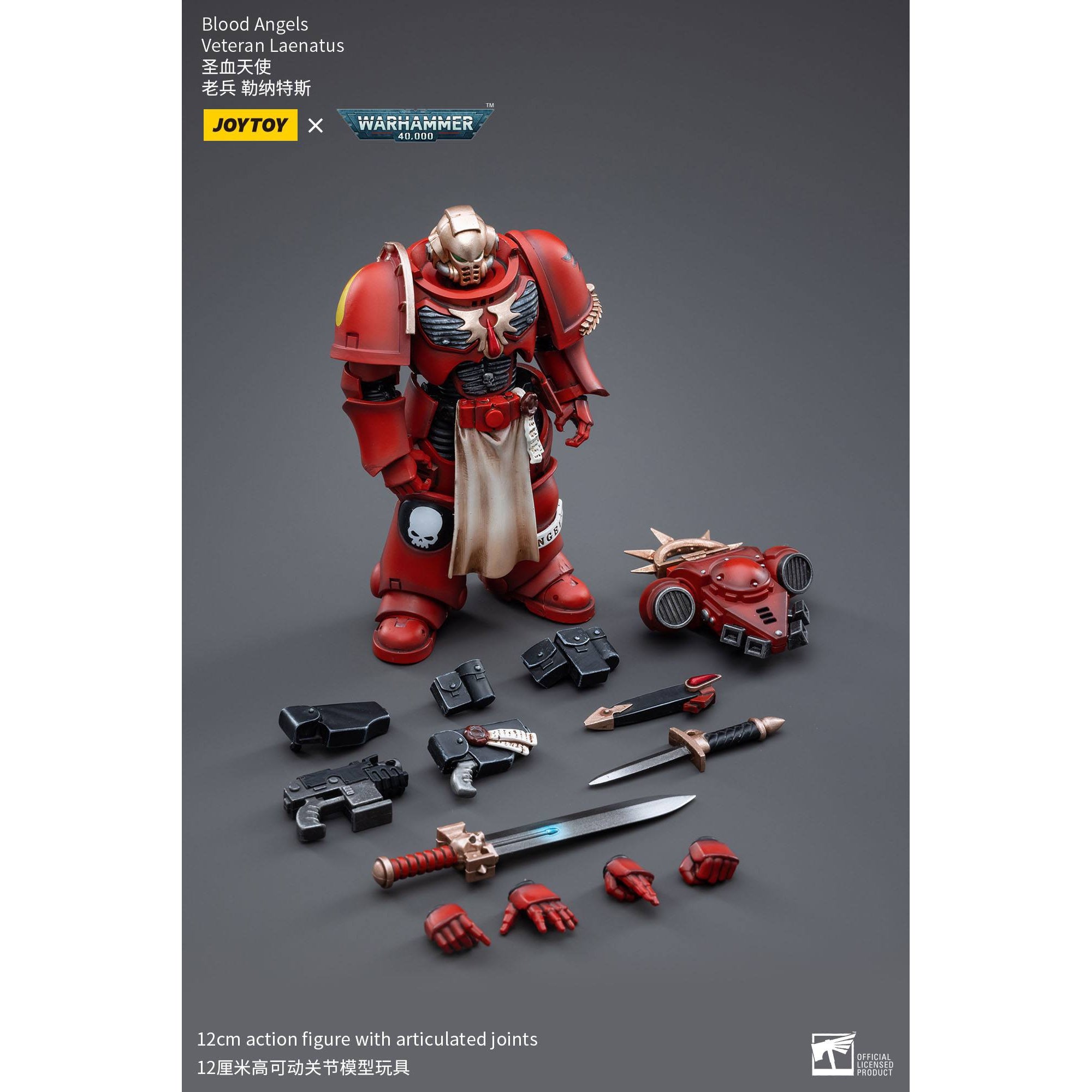 Warhammer 40k: Blood Angels Veteran Laenatus - 12 cm-Actionfiguren-JoyToy-Mighty Underground