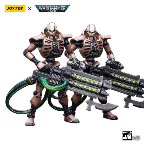 Warhammer 40k: Necrons Szarekhan Dynasty lmmortal with Gauss Blaster 2-Pack - 12 cm-Actionfiguren-JoyToy-Mighty Underground