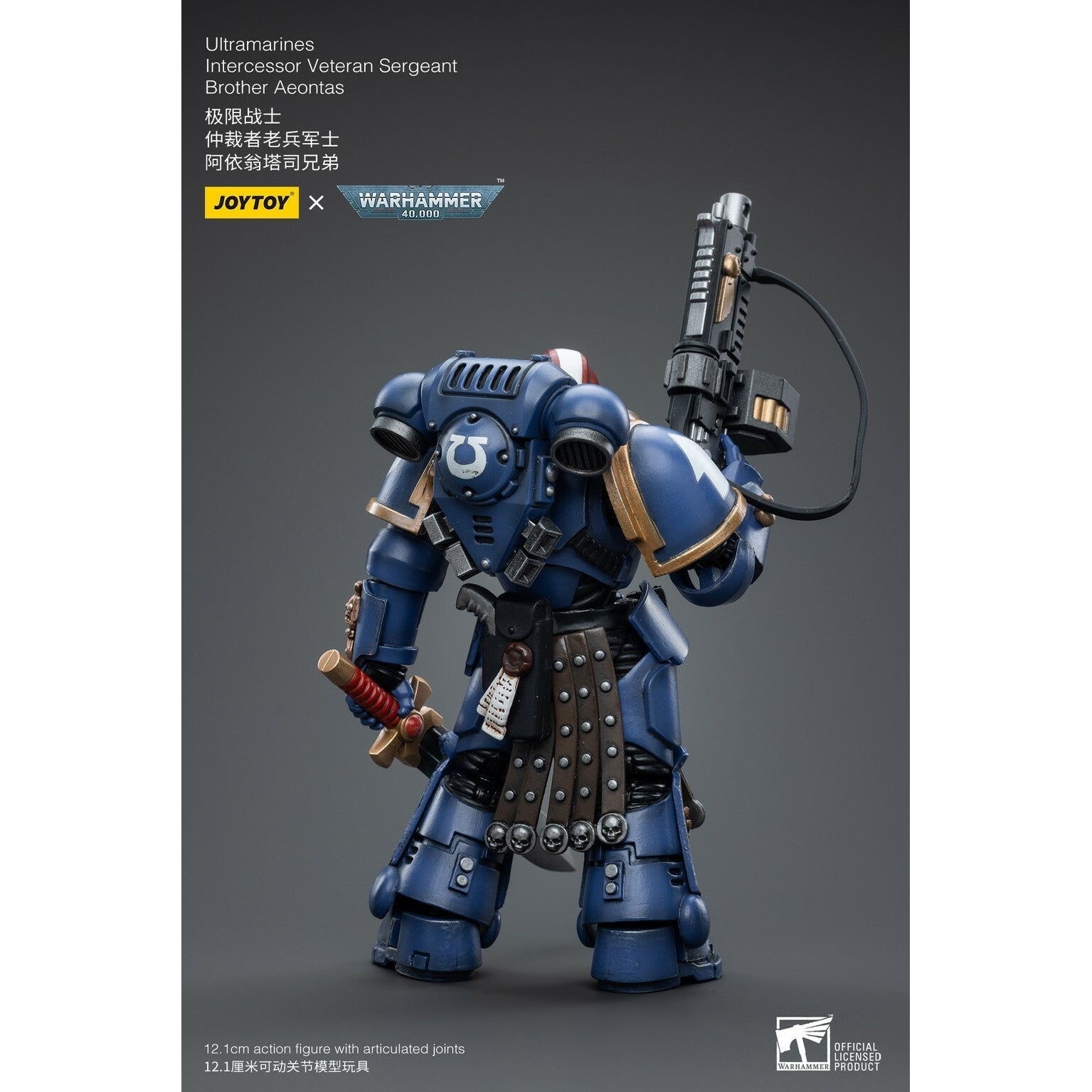 Warhammer 40k: Ultramarines Intercessor Veteran Sergeant Brother Aeontas - 12 cm-Actionfiguren-JoyToy-Mighty Underground