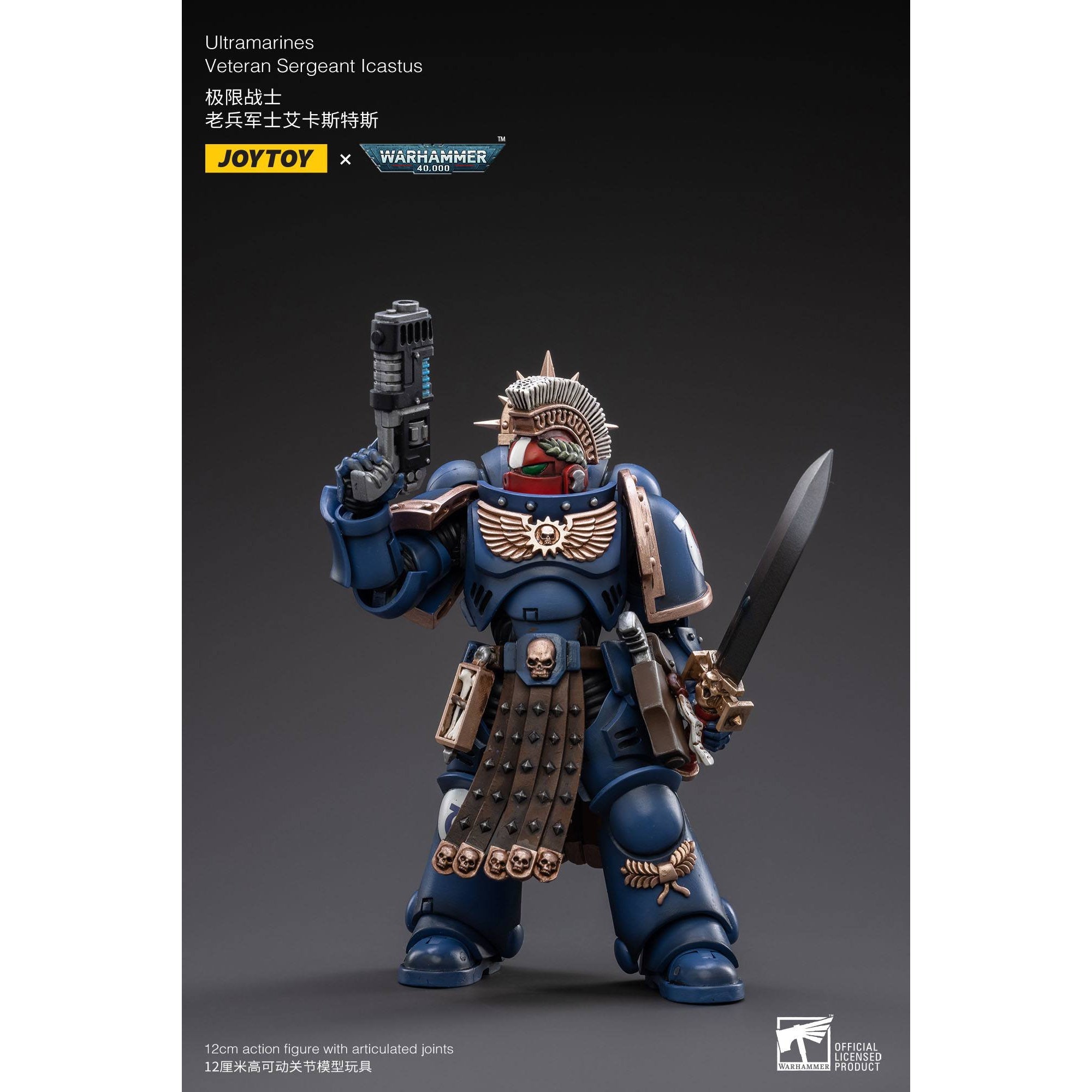 Warhammer 40k: Ultramarines Veteran Sergeant Icastus - 12 cm-Actionfiguren-JoyToy-Mighty Underground