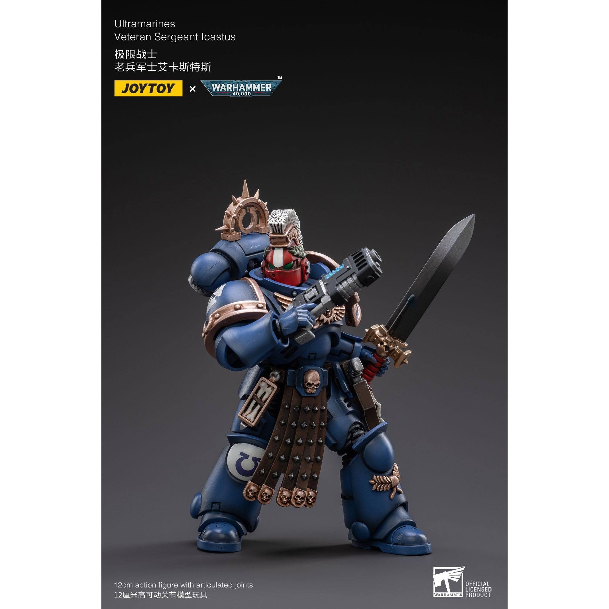 Warhammer 40k: Ultramarines Veteran Sergeant Icastus - 12 cm-Actionfiguren-JoyToy-Mighty Underground