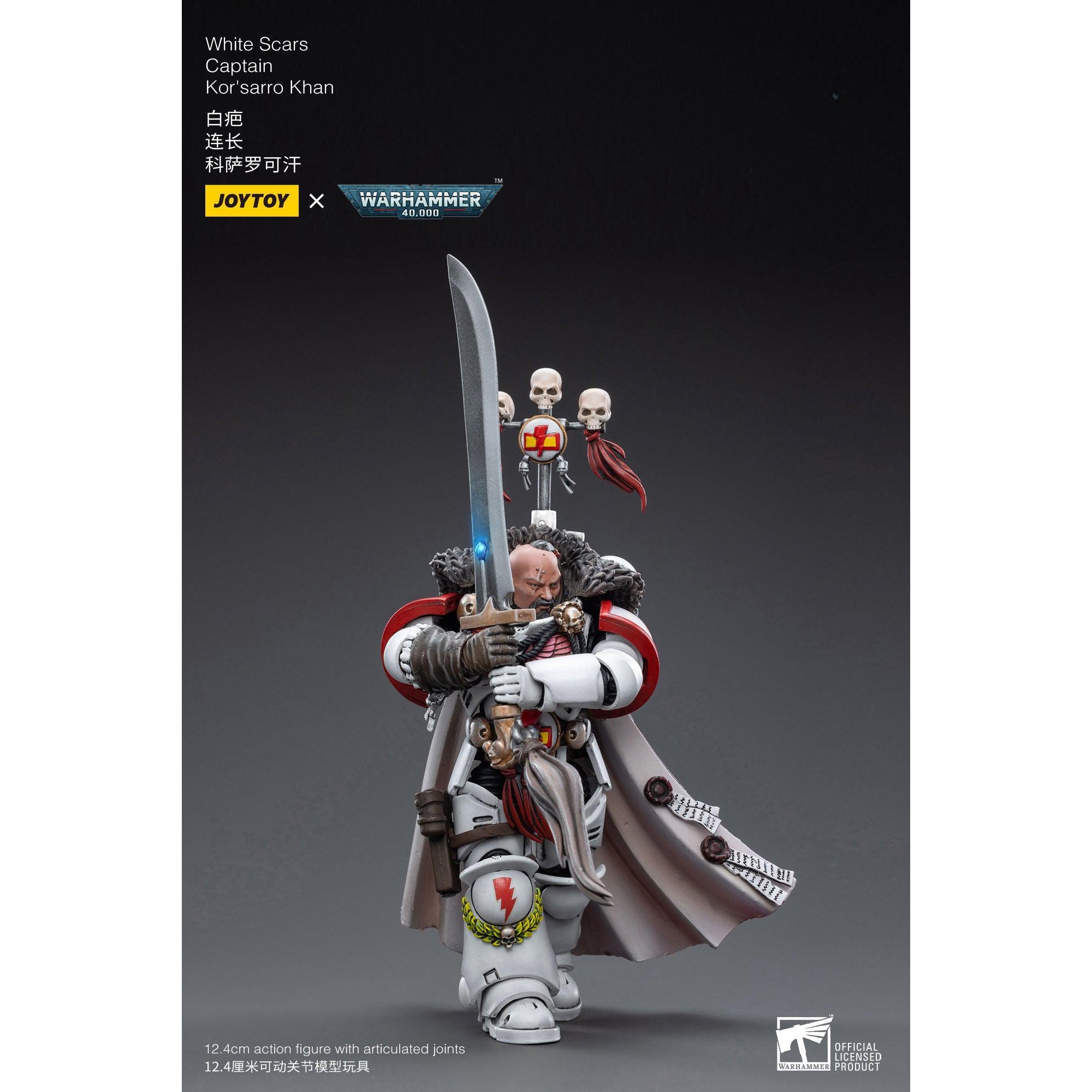 Warhammer 40k: White Scars Captain Kor'sarro Khan - 12 cm-Actionfiguren-JoyToy-Mighty Underground