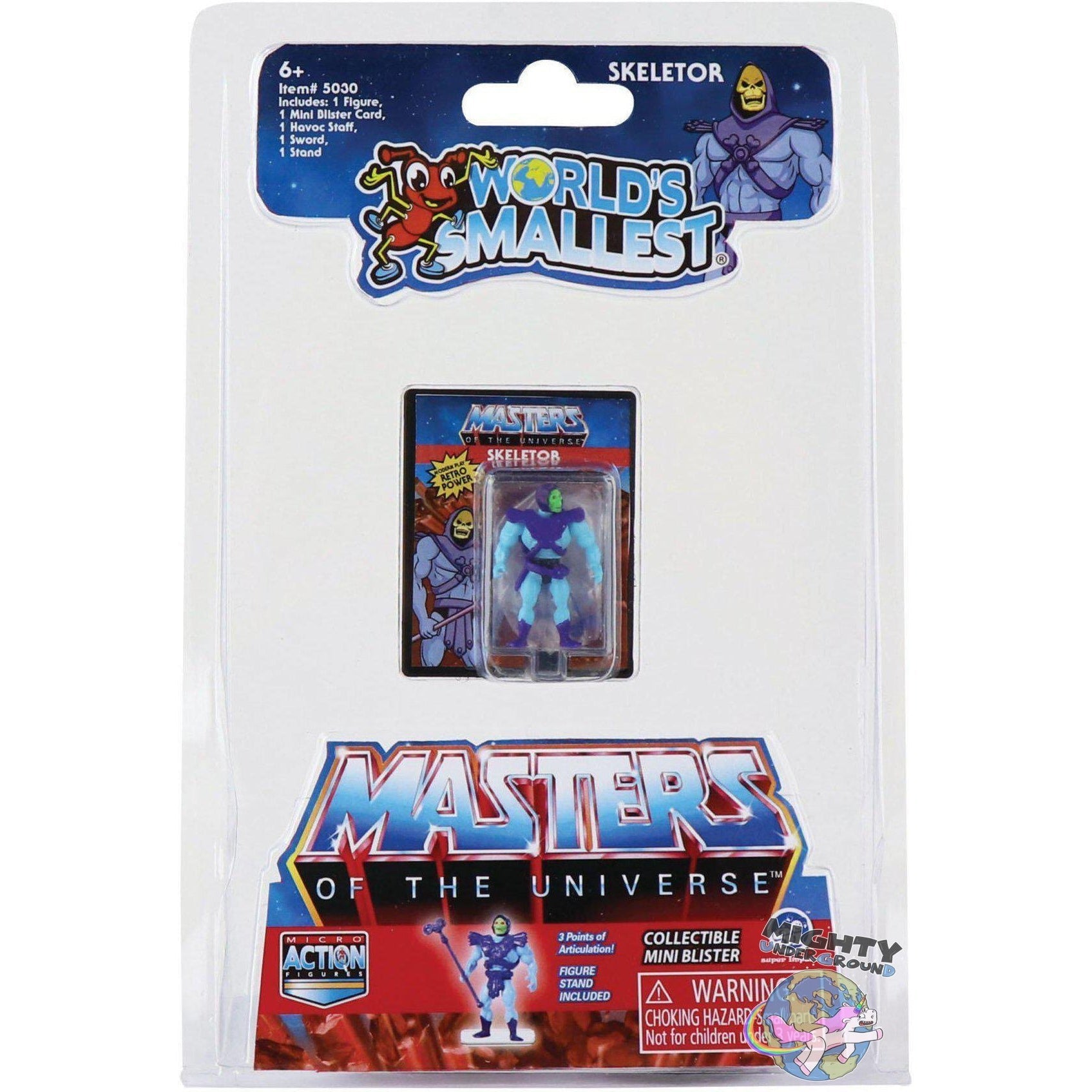 World's Smallest Masters of the Universe: 2er Set (He-Man & Skeletor)-Actionfiguren-Super Impulse / World's Smallest Toys-Mighty Underground