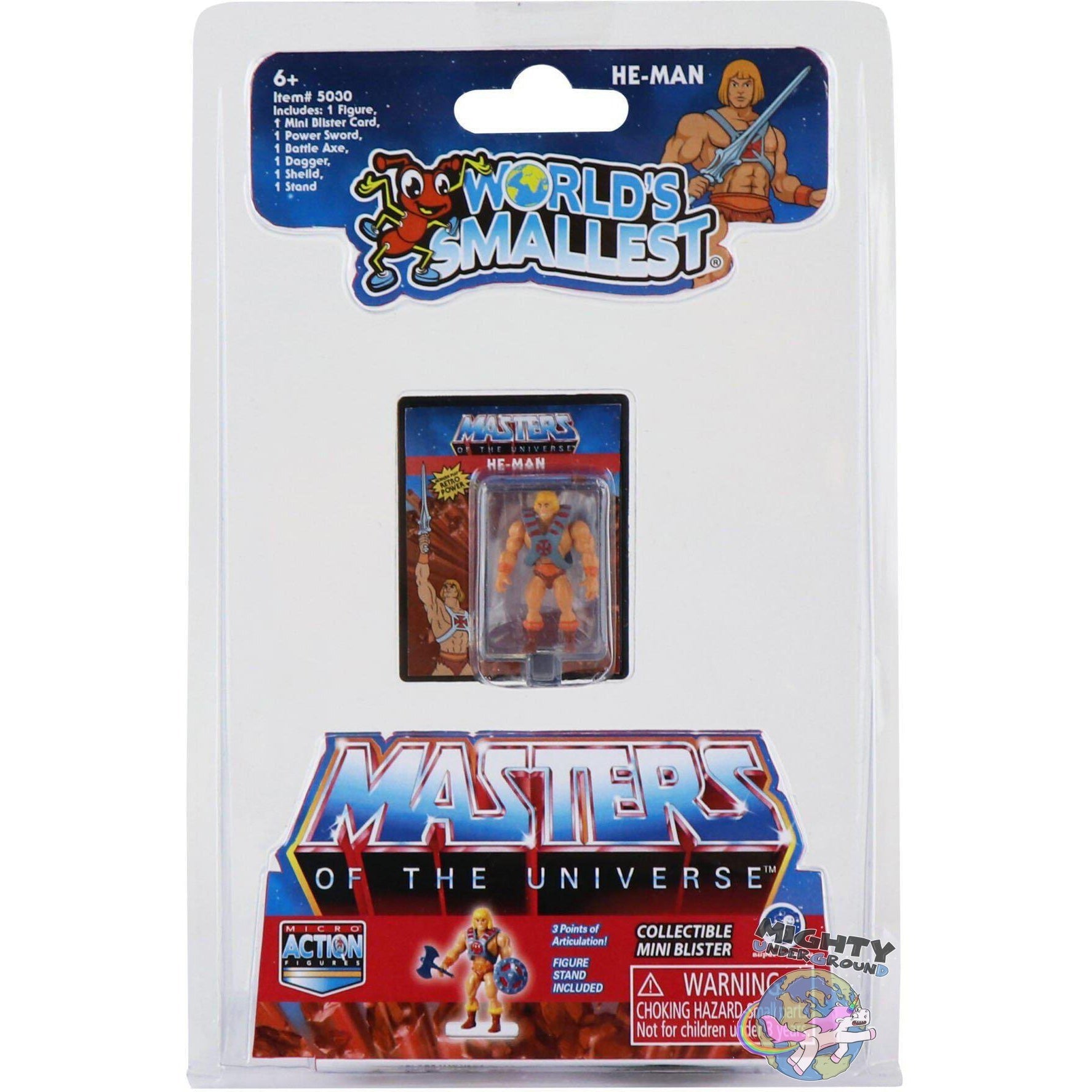 World's Smallest Masters of the Universe: 2er Set (He-Man & Skeletor)-Actionfiguren-Super Impulse / World's Smallest Toys-Mighty Underground