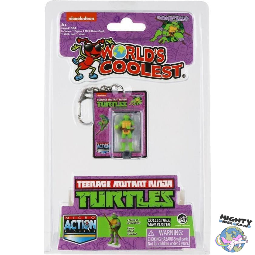 World's Smallest TMNT: 4er Set-Actionfiguren-Super Impulse / World's Smallest Toys-Mighty Underground