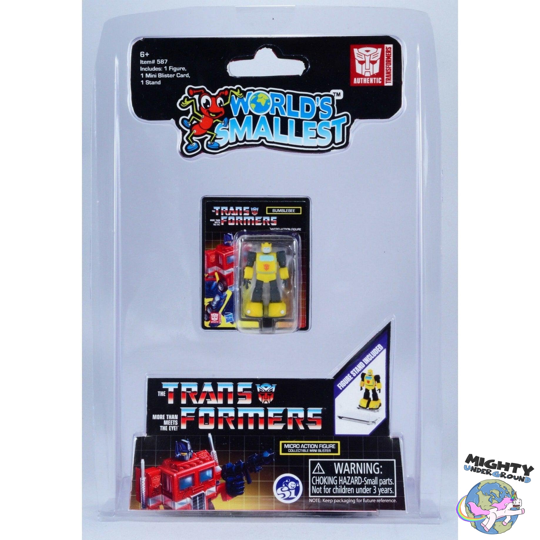 World's Smallest Transformers: 2-Set-Actionfiguren-Super Impulse / World's Smallest Toys-Mighty Underground