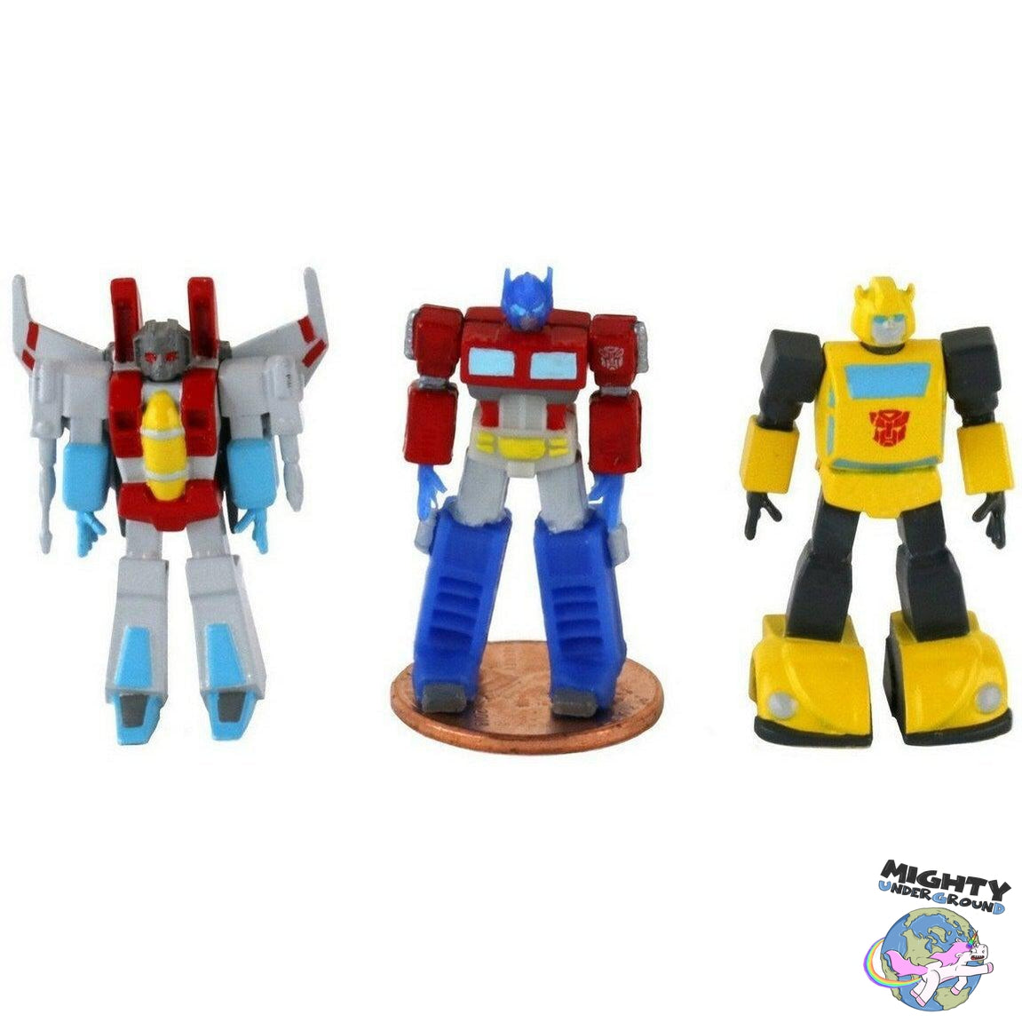 World's Smallest Transformers: 3-Set-Actionfiguren-Super Impulse / World's Smallest Toys-Mighty Underground