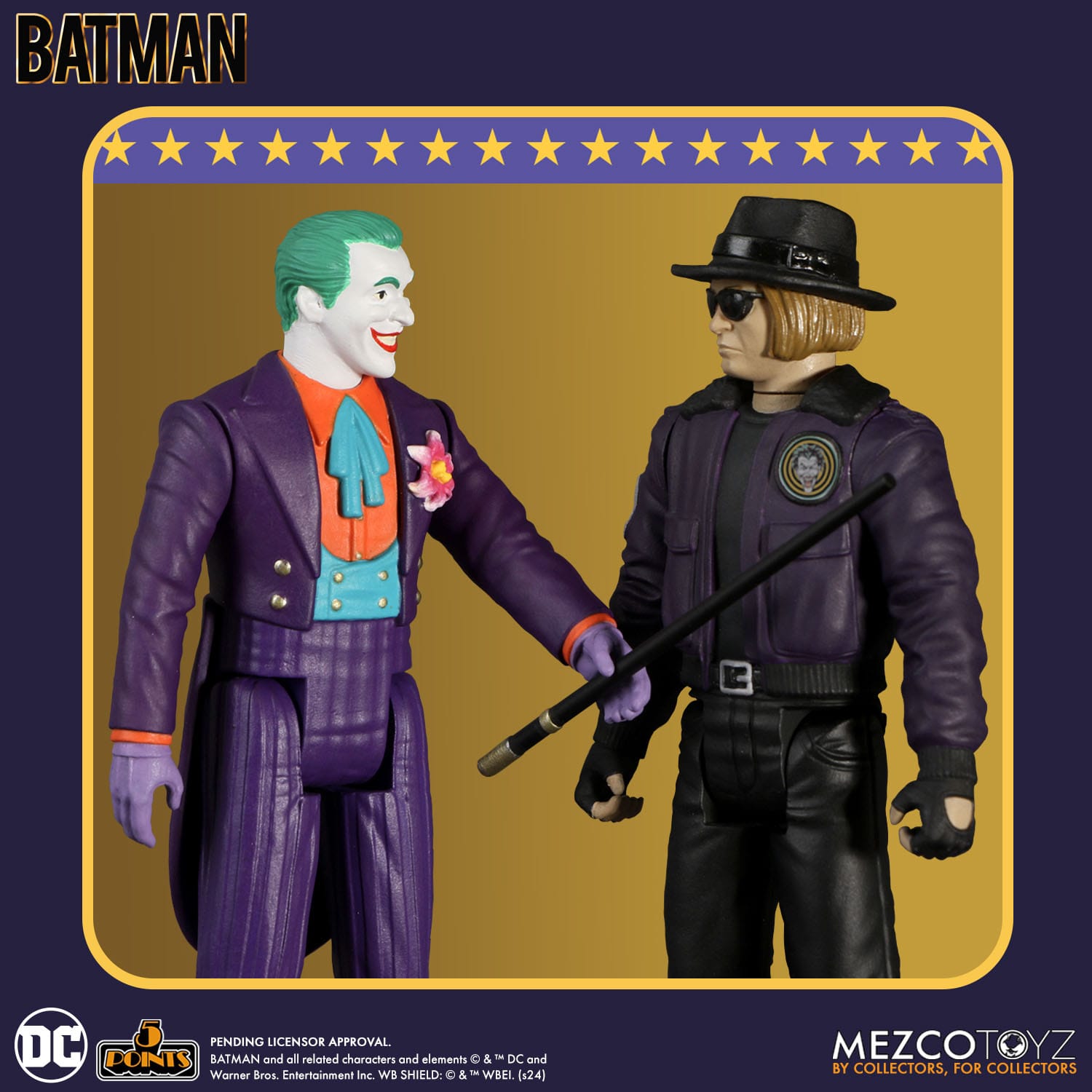 Batman 1989: 5 Points - Batman, Joker, Joker Goon - 3er Bundle-Actionfiguren-Mezco Toys-Mighty Underground