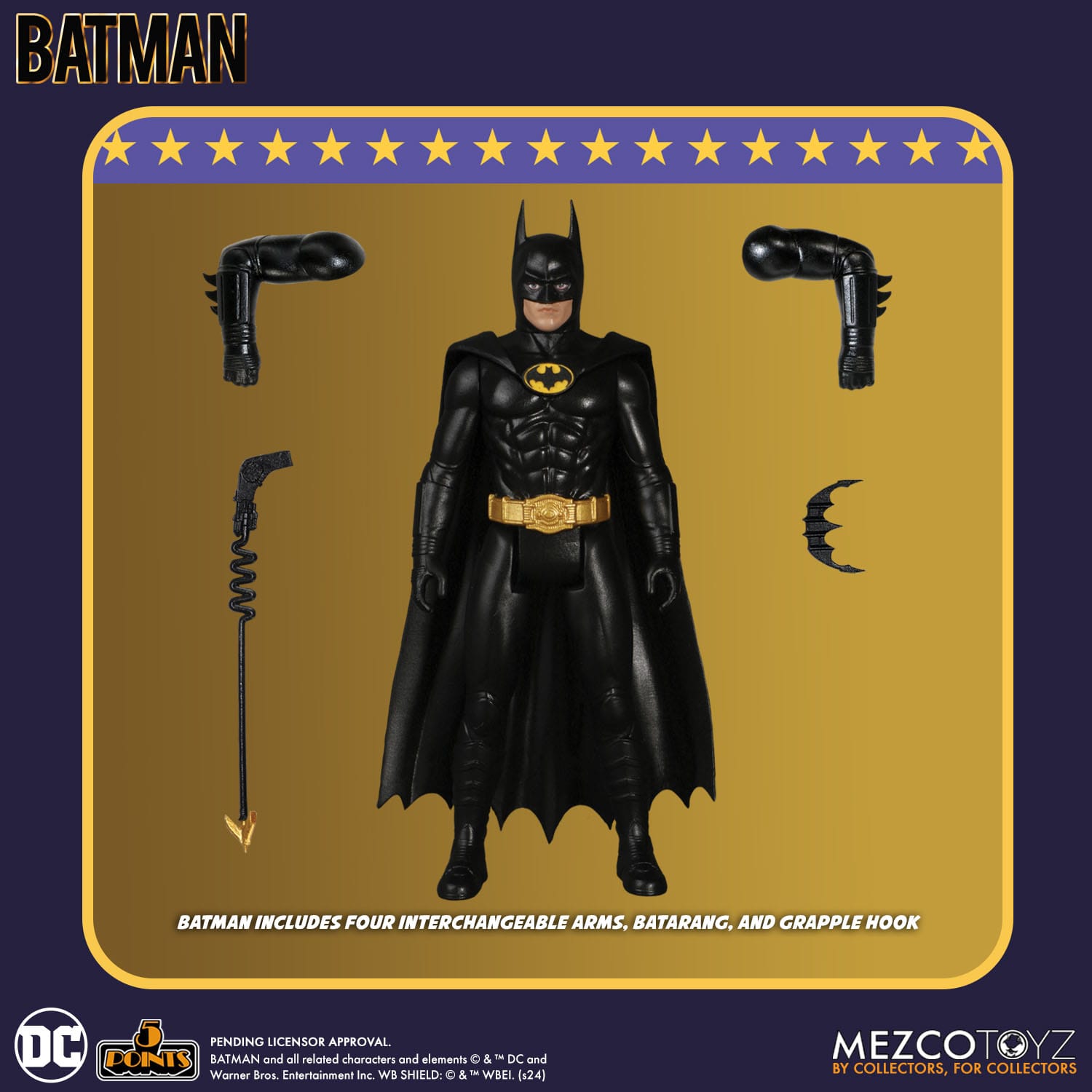 Batman 1989: 5 Points - Batman, Joker, Joker Goon - 3er Bundle-Actionfiguren-Mezco Toys-Mighty Underground