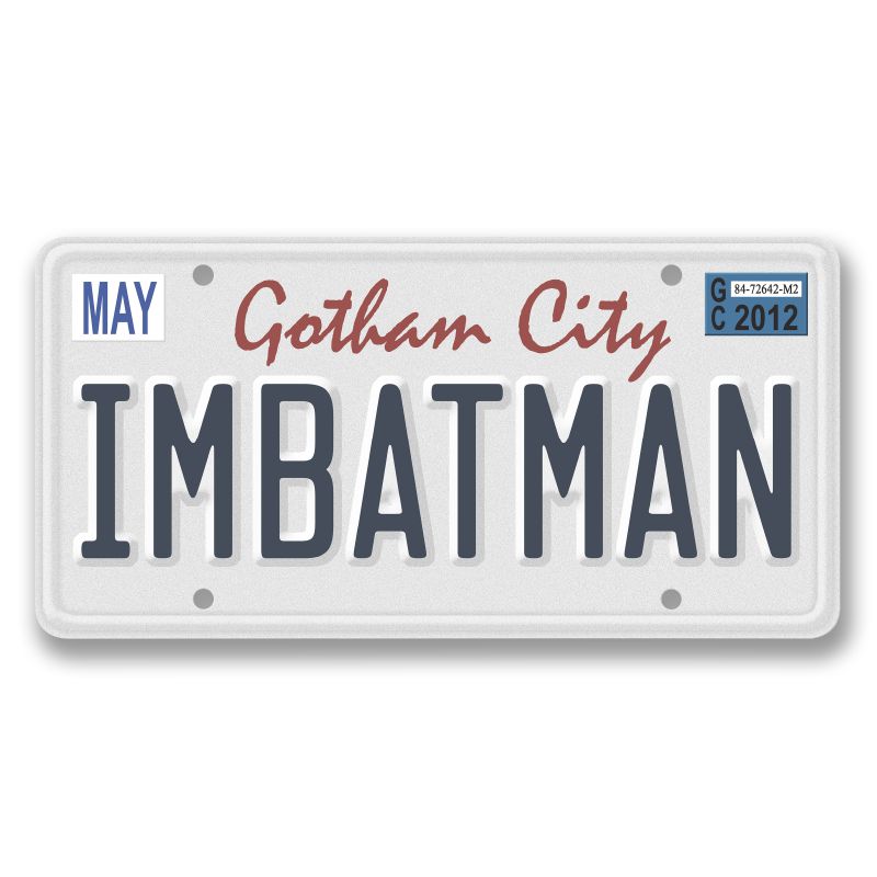 Batman: I'm Batman License Plate - Sticker – Mighty Underground