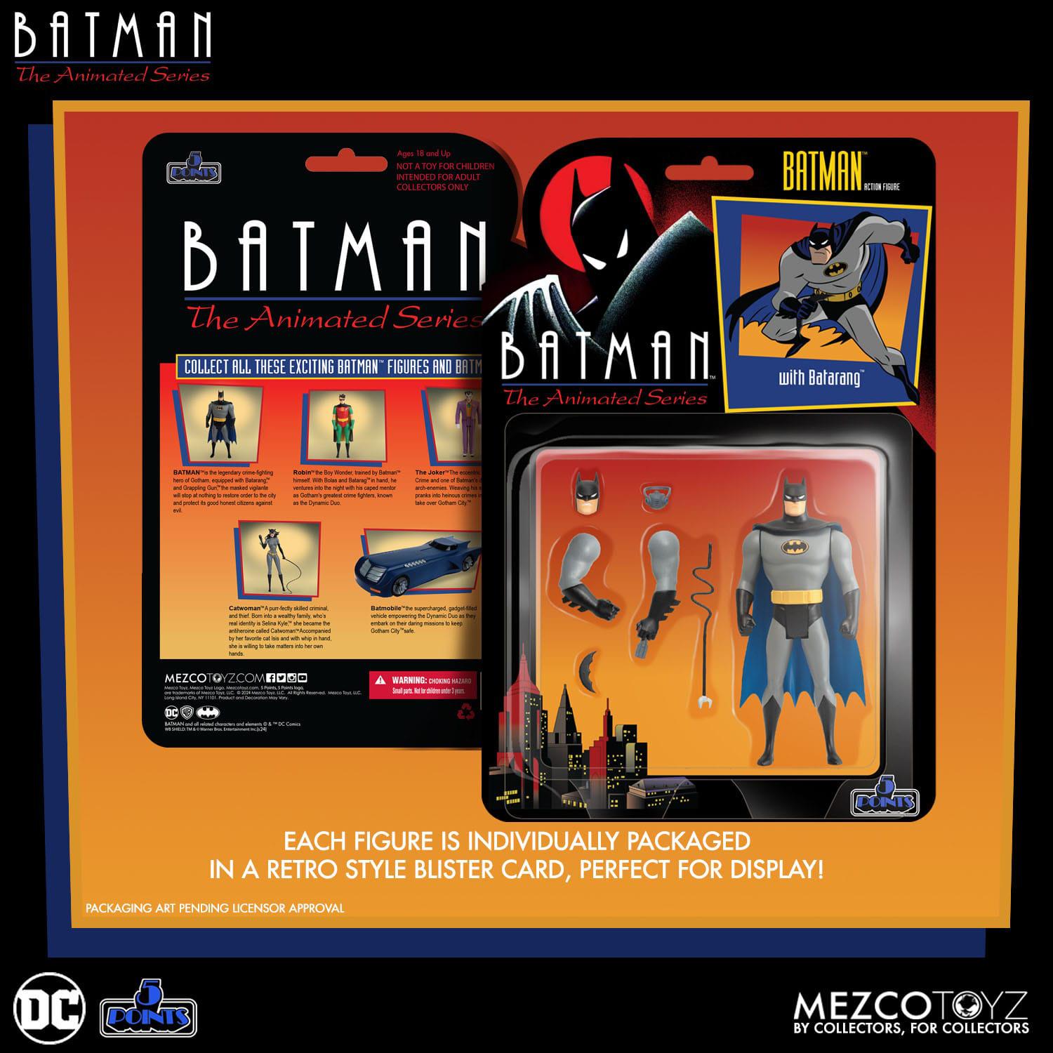 Batman The Animated Series: 5 Points 4-Set Wave-Actionfiguren-Mezco Toys-Mighty Underground