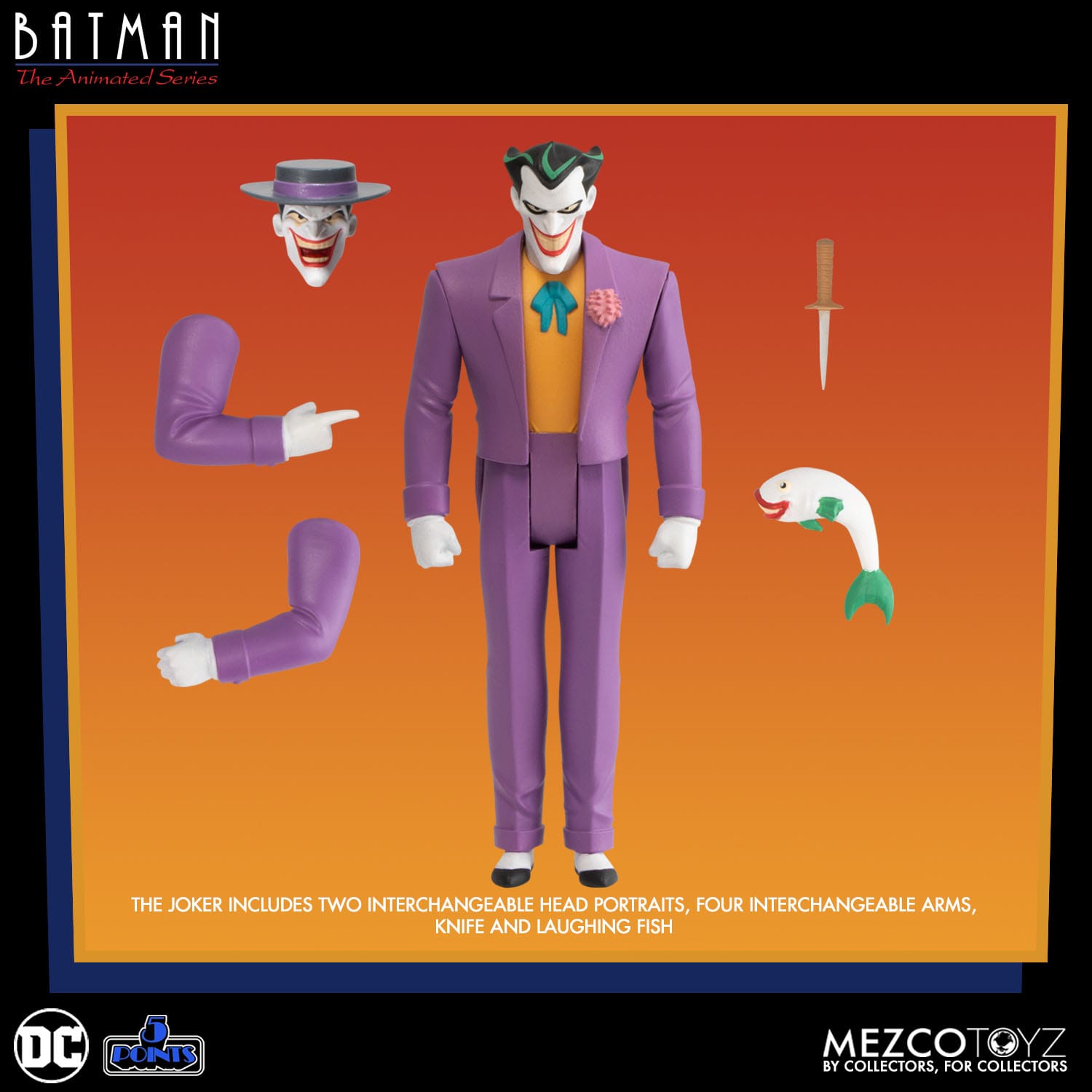 Batman The Animated Series: 5 Points 4-Set Wave-Actionfiguren-Mezco Toys-Mighty Underground