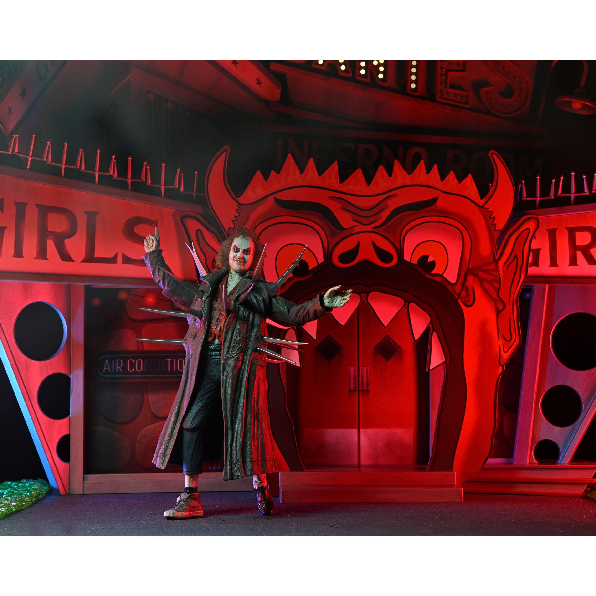 Beetlejuice (1988): Trenchcoat with Spikes Inferno Room Deluxe Set - Diorama-Actionfiguren-NECA-Mighty Underground