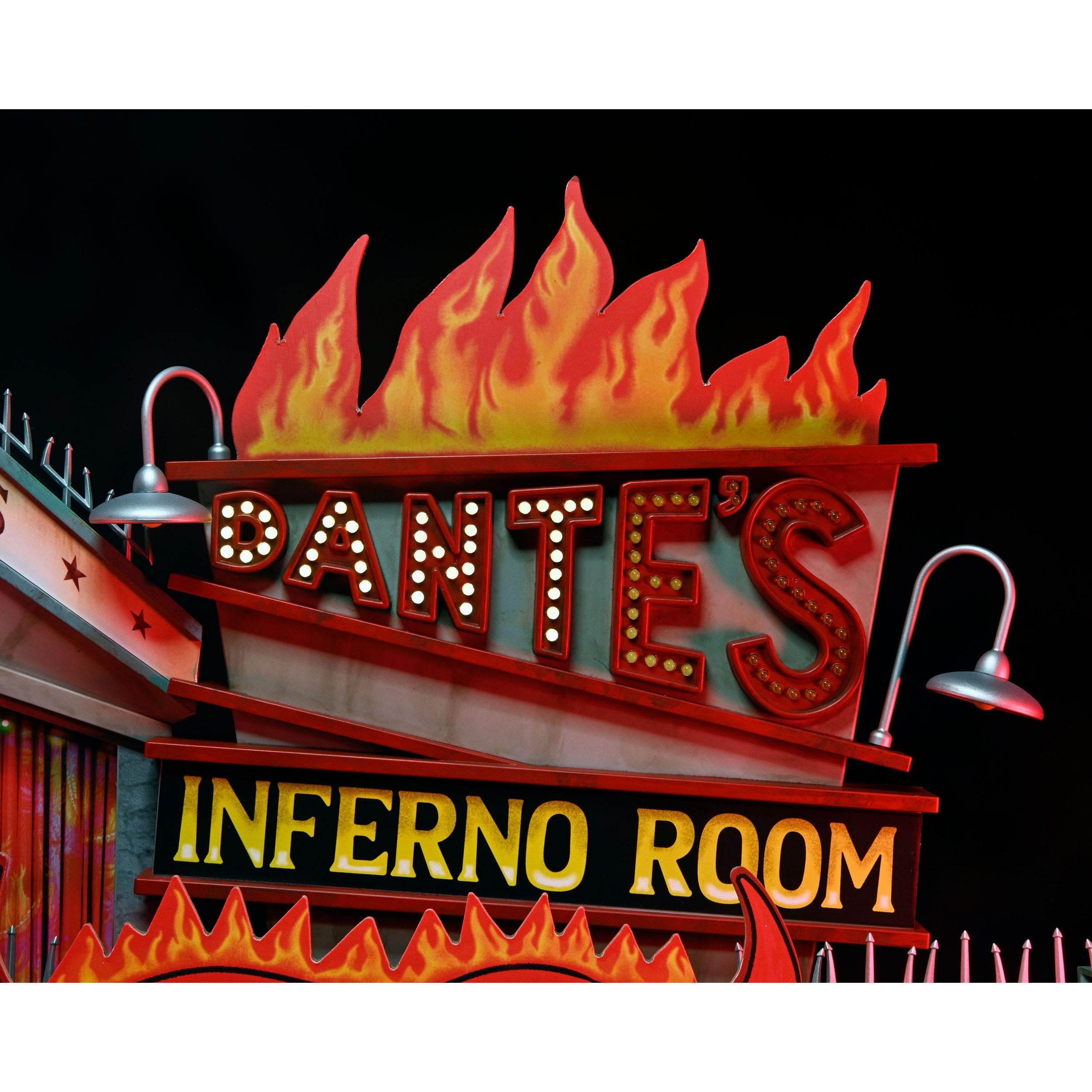 Beetlejuice (1988): Trenchcoat with Spikes Inferno Room Deluxe Set - Diorama-Actionfiguren-NECA-Mighty Underground