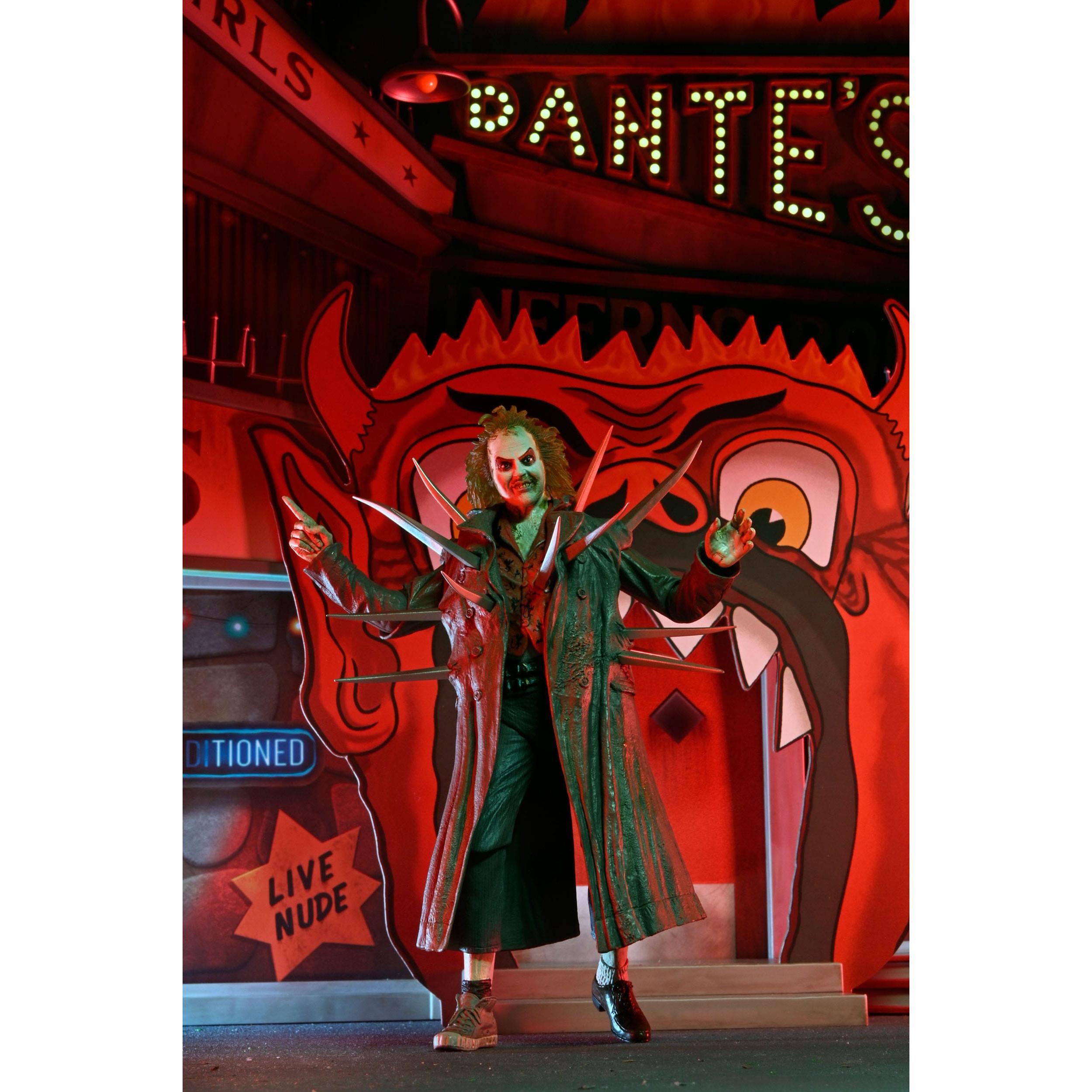 Beetlejuice (1988): Trenchcoat with Spikes Inferno Room Deluxe Set - Diorama-Actionfiguren-NECA-Mighty Underground