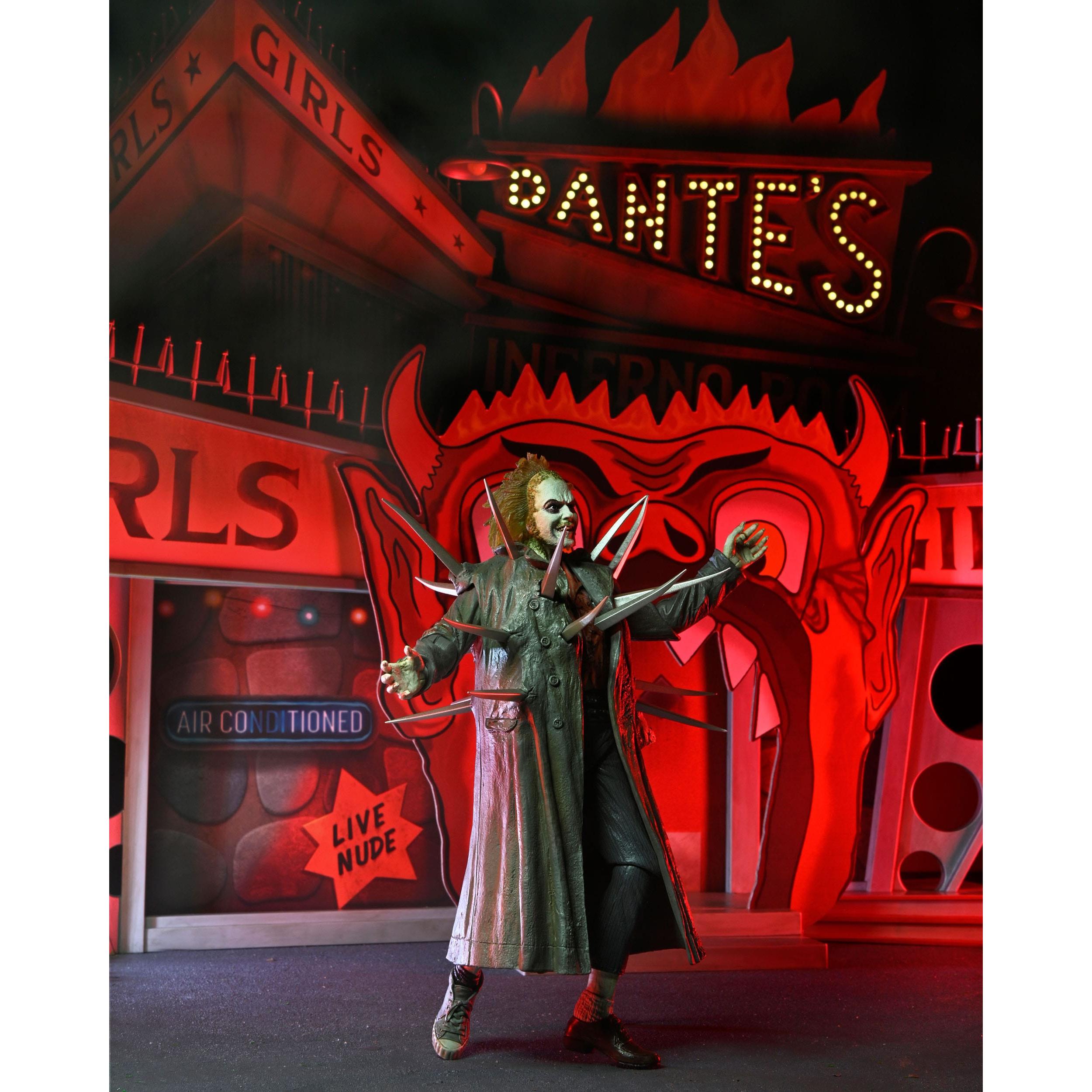 Beetlejuice (1988): Trenchcoat with Spikes Inferno Room Deluxe Set - Diorama-Actionfiguren-NECA-Mighty Underground