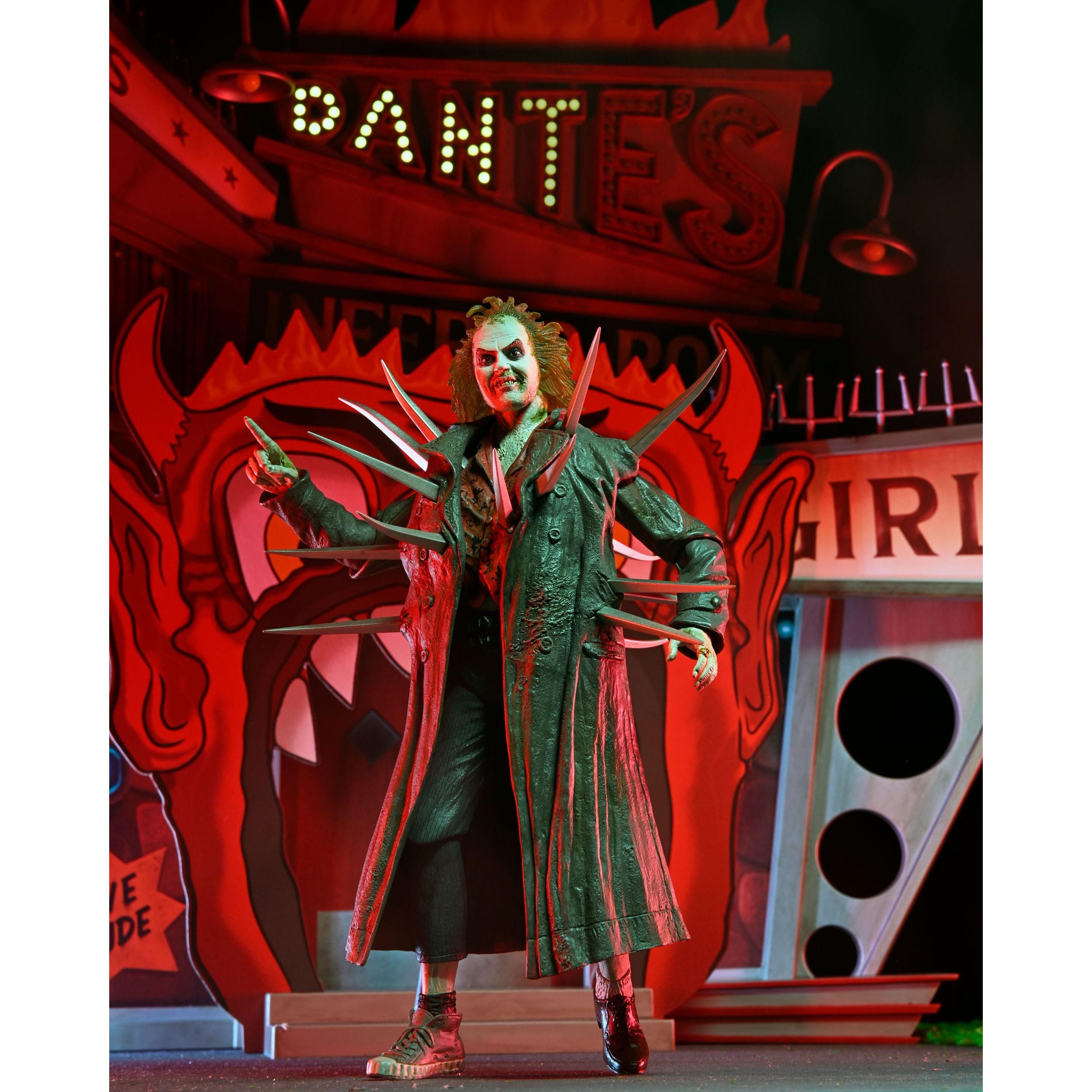Beetlejuice (1988): Trenchcoat with Spikes Inferno Room Deluxe Set - Diorama-Actionfiguren-NECA-Mighty Underground