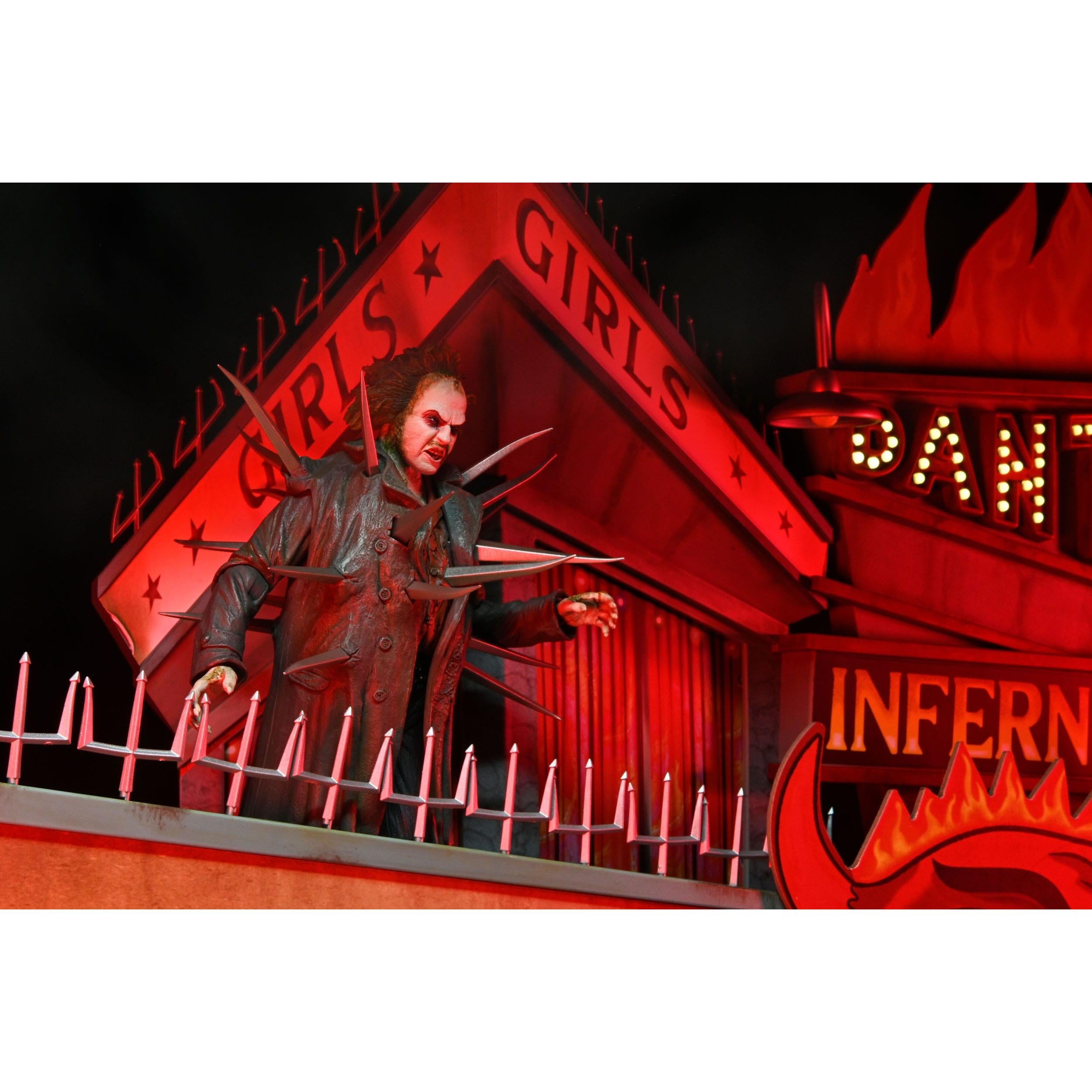 Beetlejuice (1988): Trenchcoat with Spikes Inferno Room Deluxe Set - Diorama-Actionfiguren-NECA-Mighty Underground