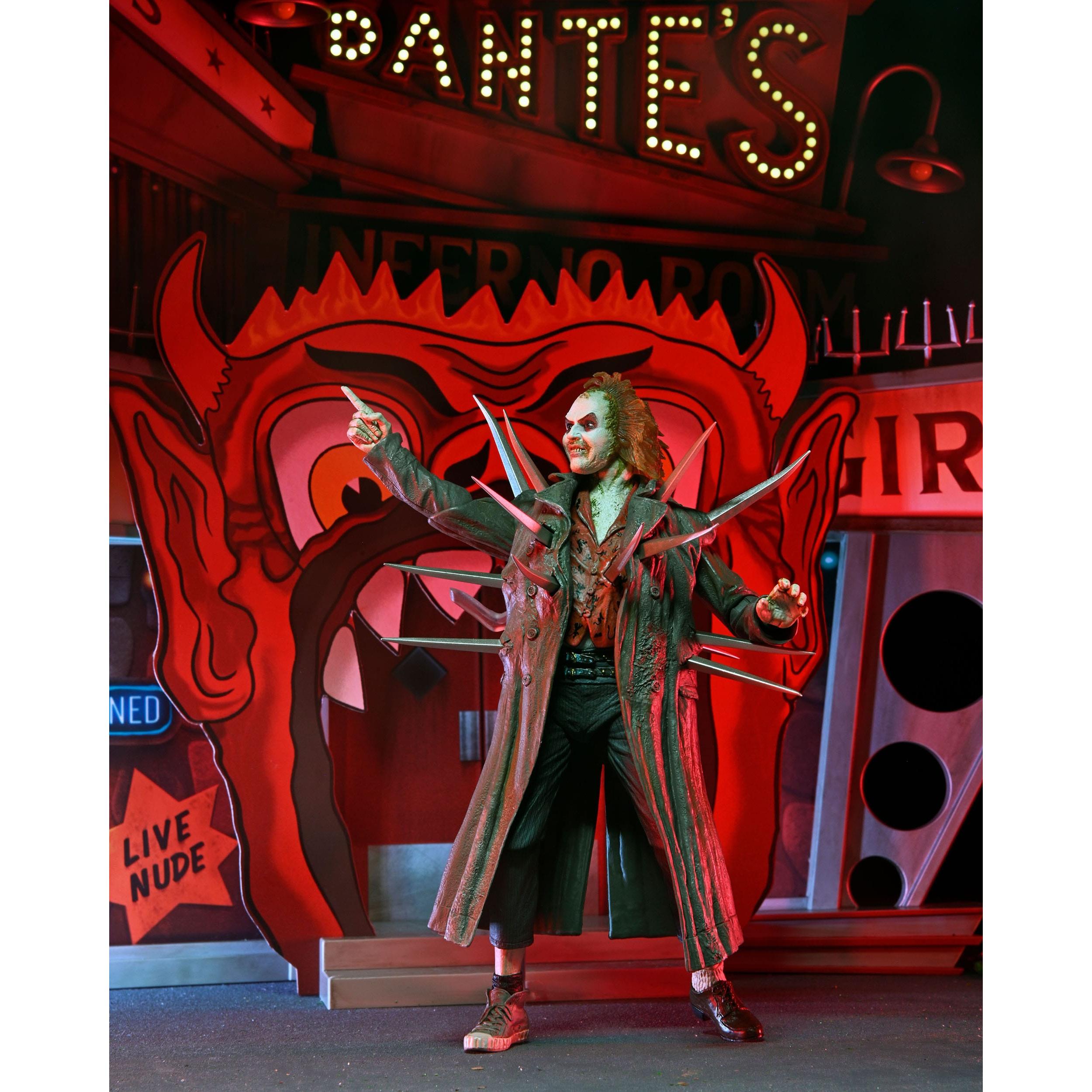 Beetlejuice (1988): Trenchcoat with Spikes Inferno Room Deluxe Set - Diorama-Actionfiguren-NECA-Mighty Underground