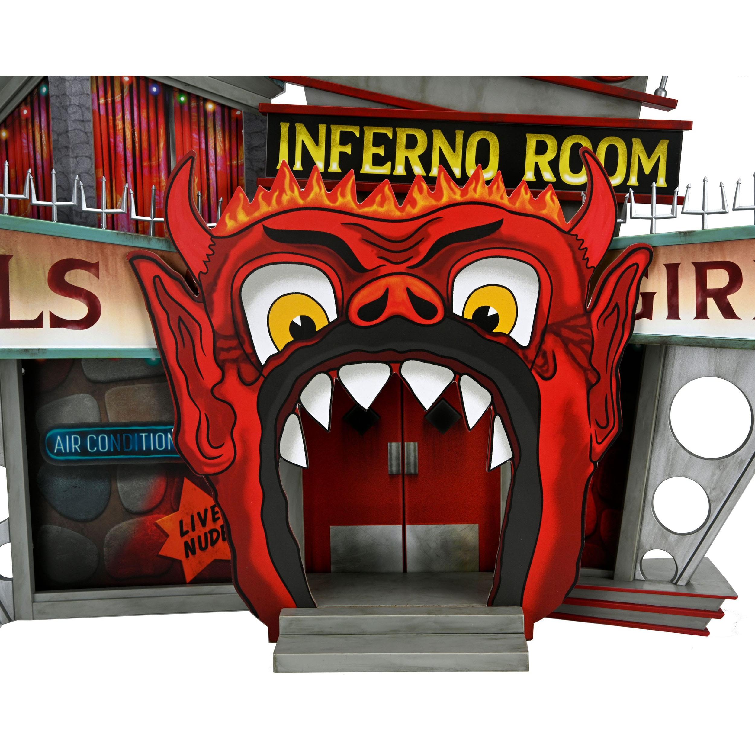 Beetlejuice (1988): Trenchcoat with Spikes Inferno Room Deluxe Set - Diorama-Actionfiguren-NECA-Mighty Underground