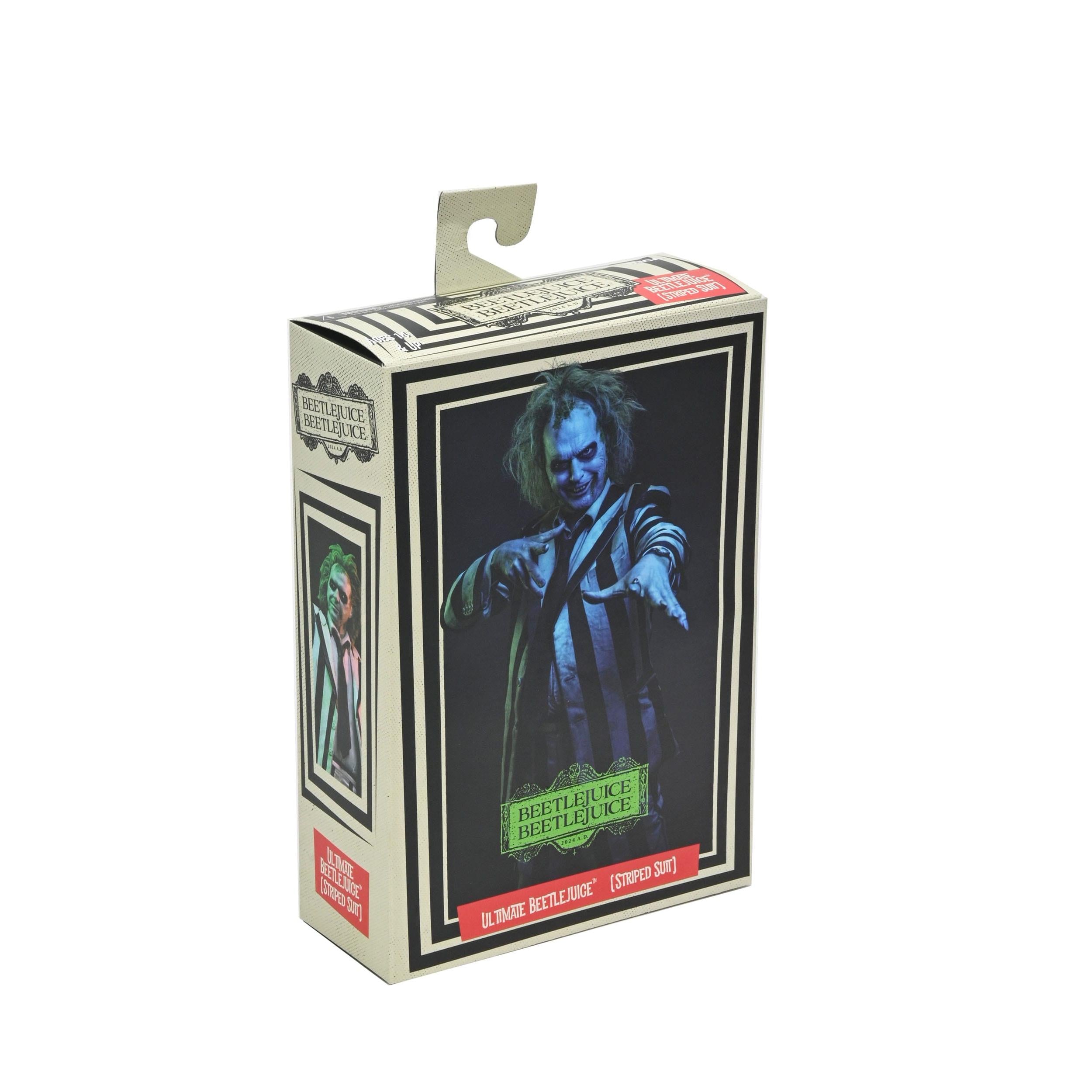 Beetlejuice (1988): Ultimate Beetlejuice: "Striped Suit"-Actionfiguren-NECA-Mighty Underground
