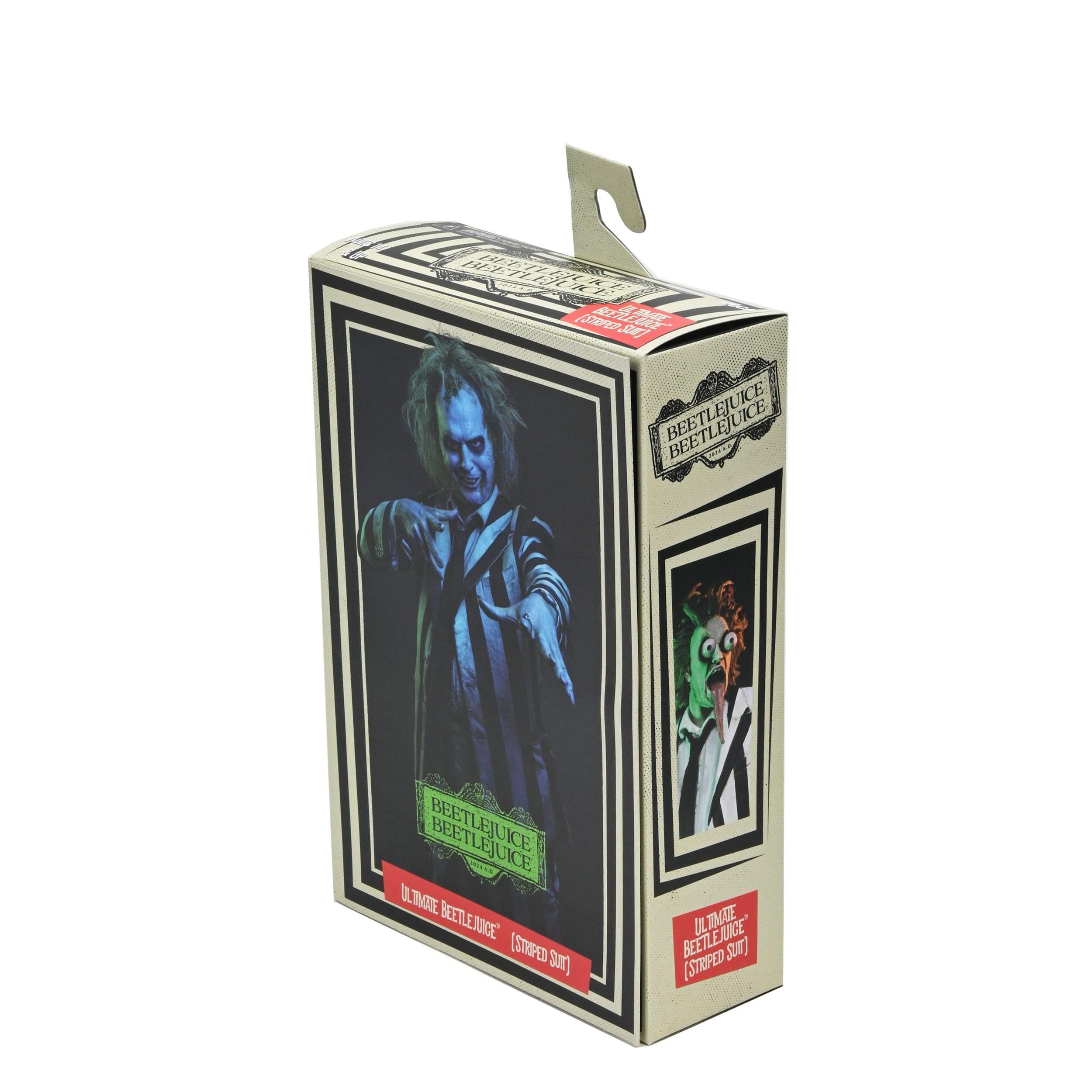 Beetlejuice (1988): Ultimate Beetlejuice: "Striped Suit"-Actionfiguren-NECA-Mighty Underground