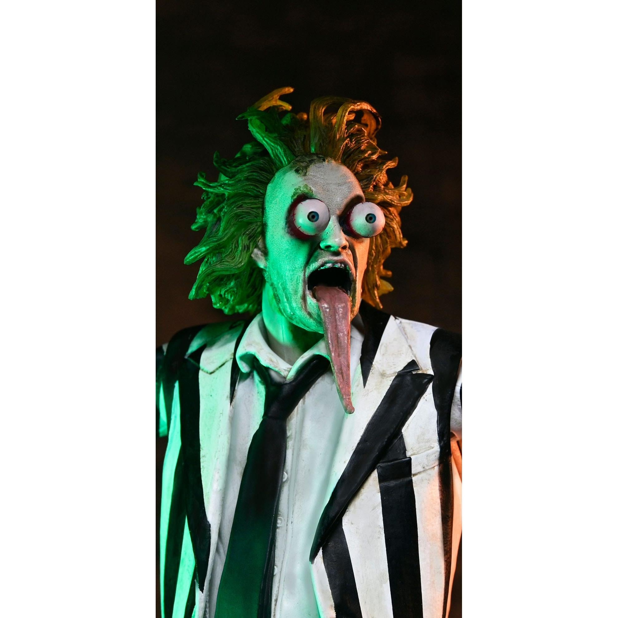 Beetlejuice (1988): Ultimate Beetlejuice: "Striped Suit"-Actionfiguren-NECA-Mighty Underground