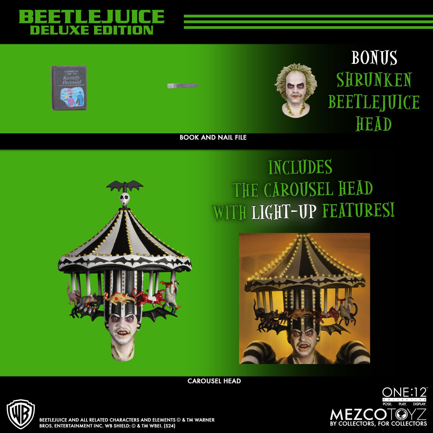 Beetlejuice: Beetlejuice Deluxe Edition - 1/12-Actionfiguren-Mezco Toys-Mighty Underground