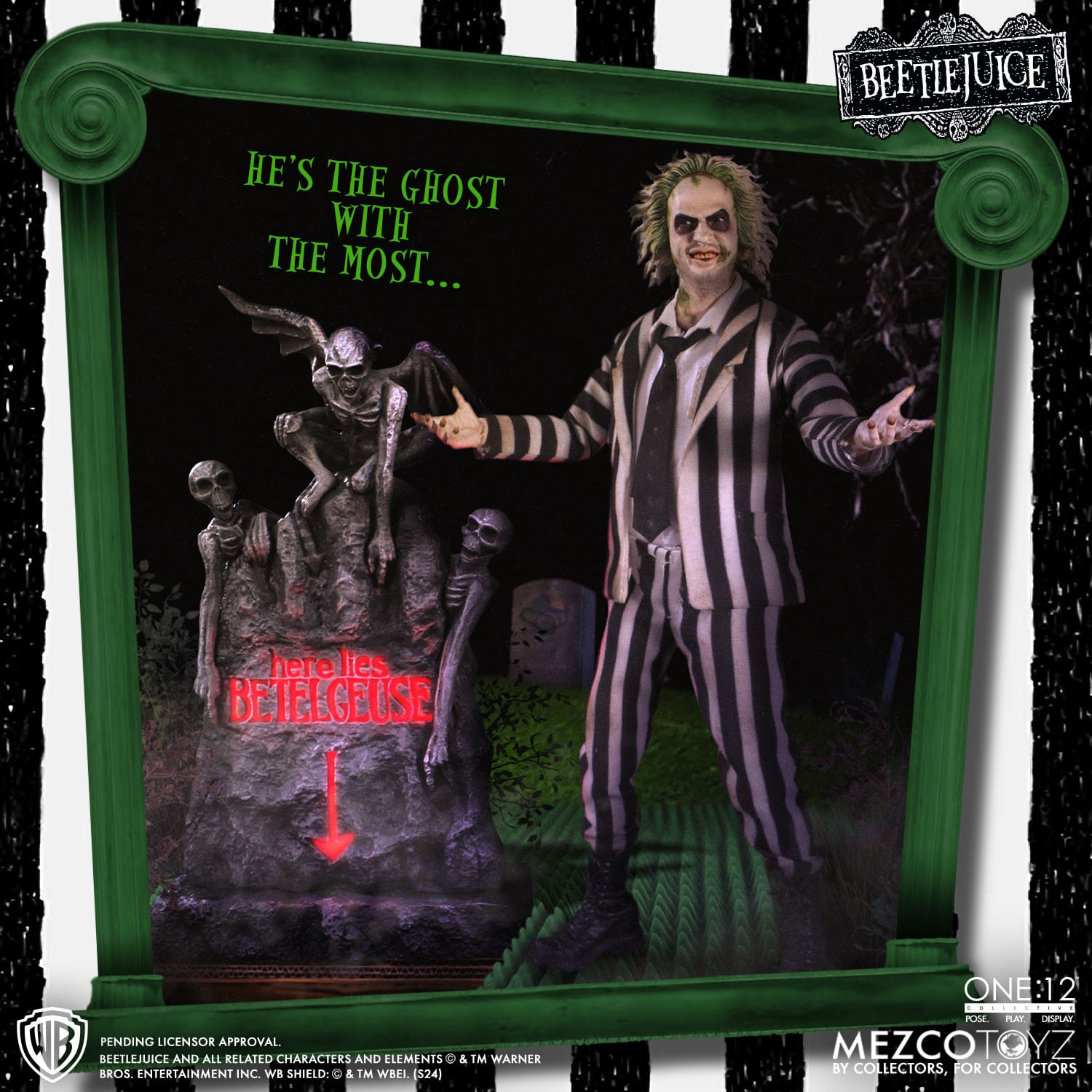 Beetlejuice: Beetlejuice Deluxe Edition - 1/12-Actionfiguren-Mezco Toys-Mighty Underground