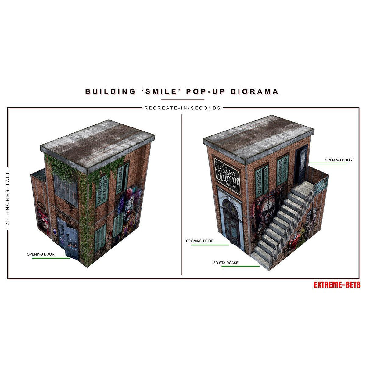 Building 'Smile' 8.0 Pop-Up - Diorama - 1/12-Actionfiguren-Extreme Sets-Mighty Underground