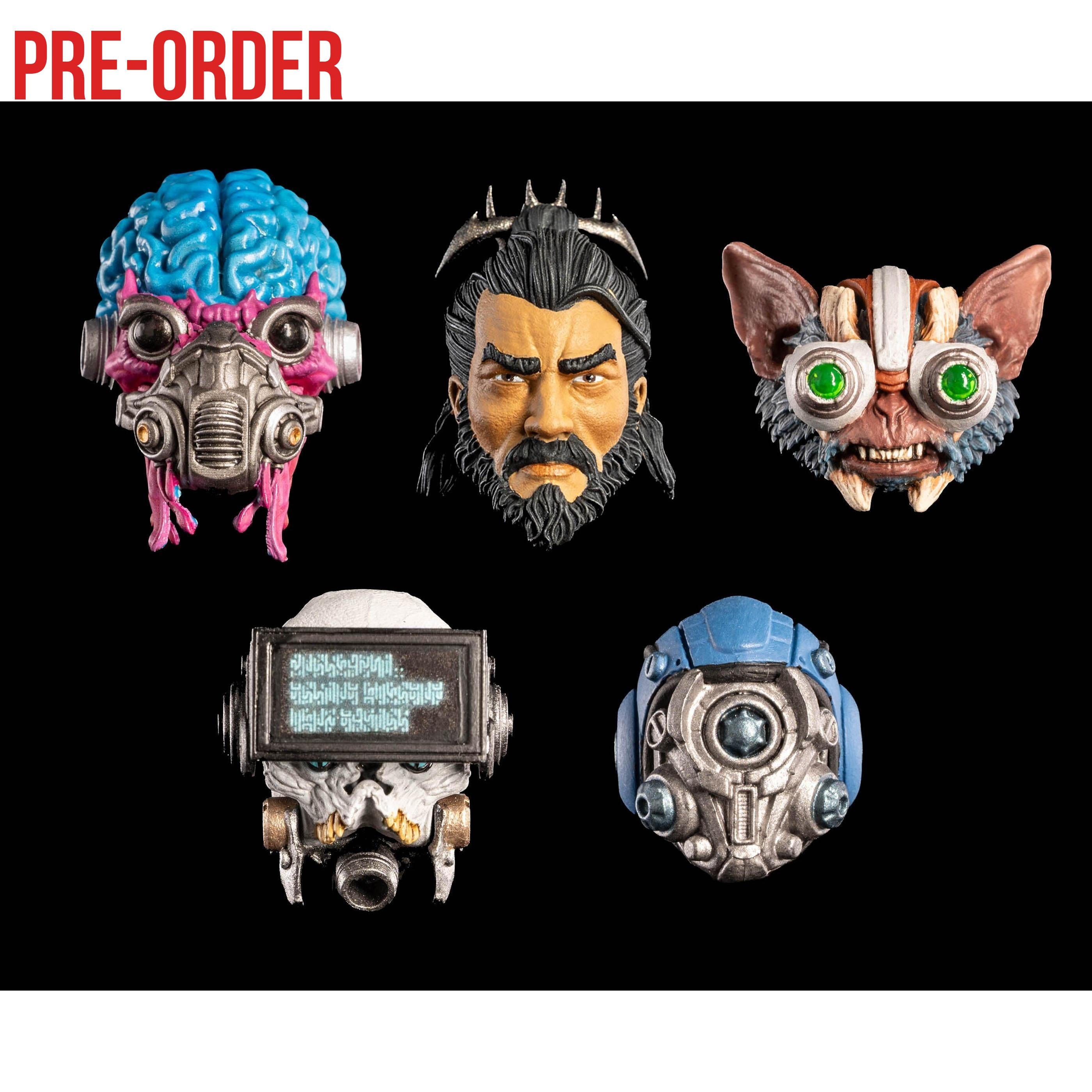Cosmic Legions: Mortal Thorn - Heads Pack-Actionfiguren-Four Horsemen Toy Design-Mighty Underground