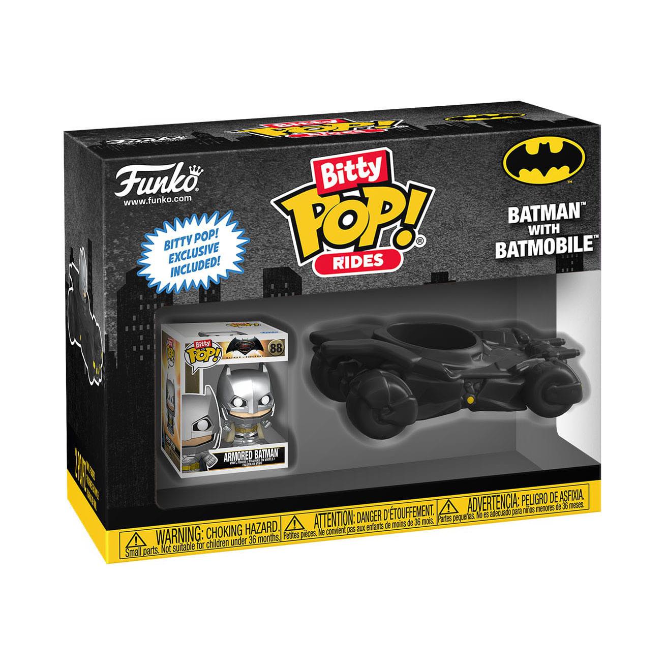 DC Comics: Batman with Batmobile - Bitty POP! Rides-POP! + Funkos-Funko-Mighty Underground