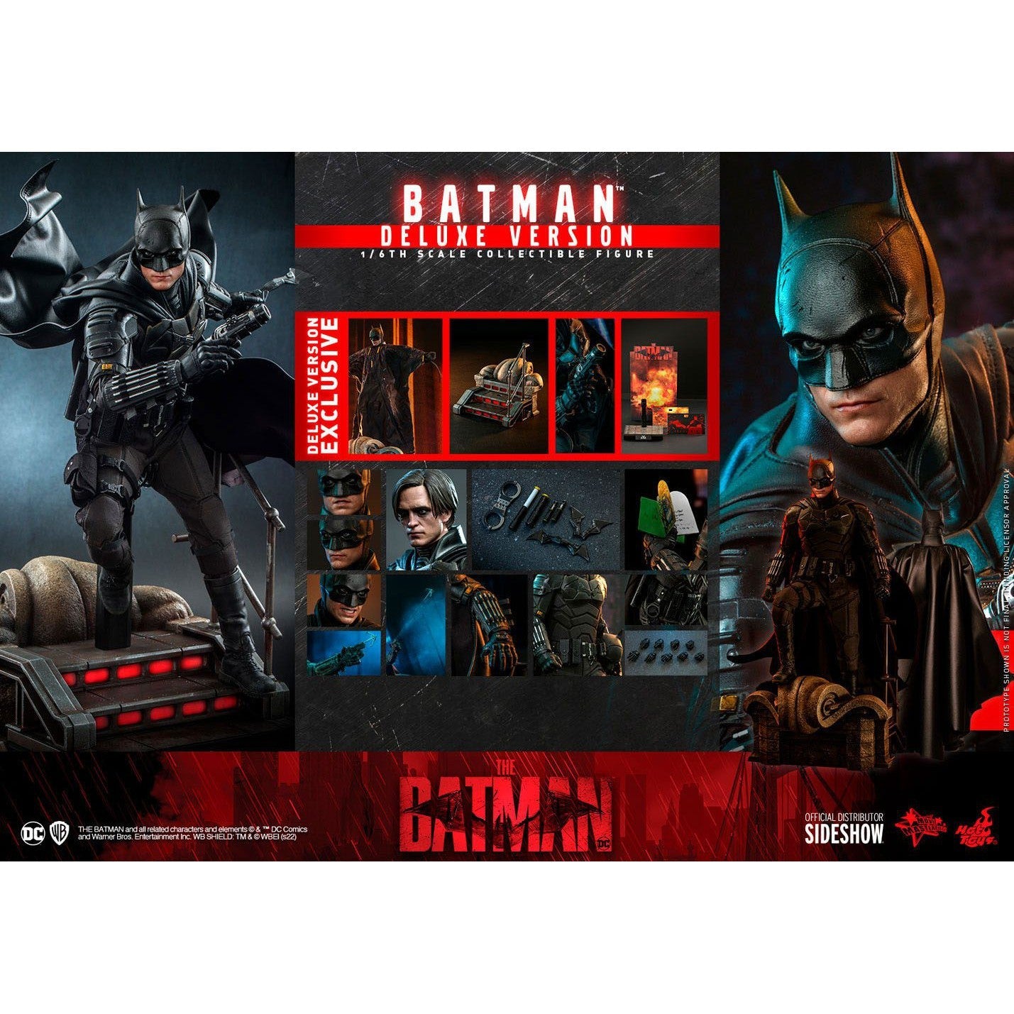 DC Comics: The Batman - Batman Deluxe Version 1/6-Actionfiguren-Hot Toys-Mighty Underground