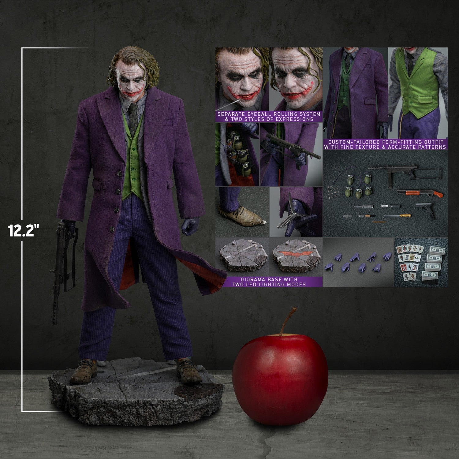 DC Comics: The Dark Knight - The Joker 1/6-Actionfiguren-Hot Toys-Mighty Underground