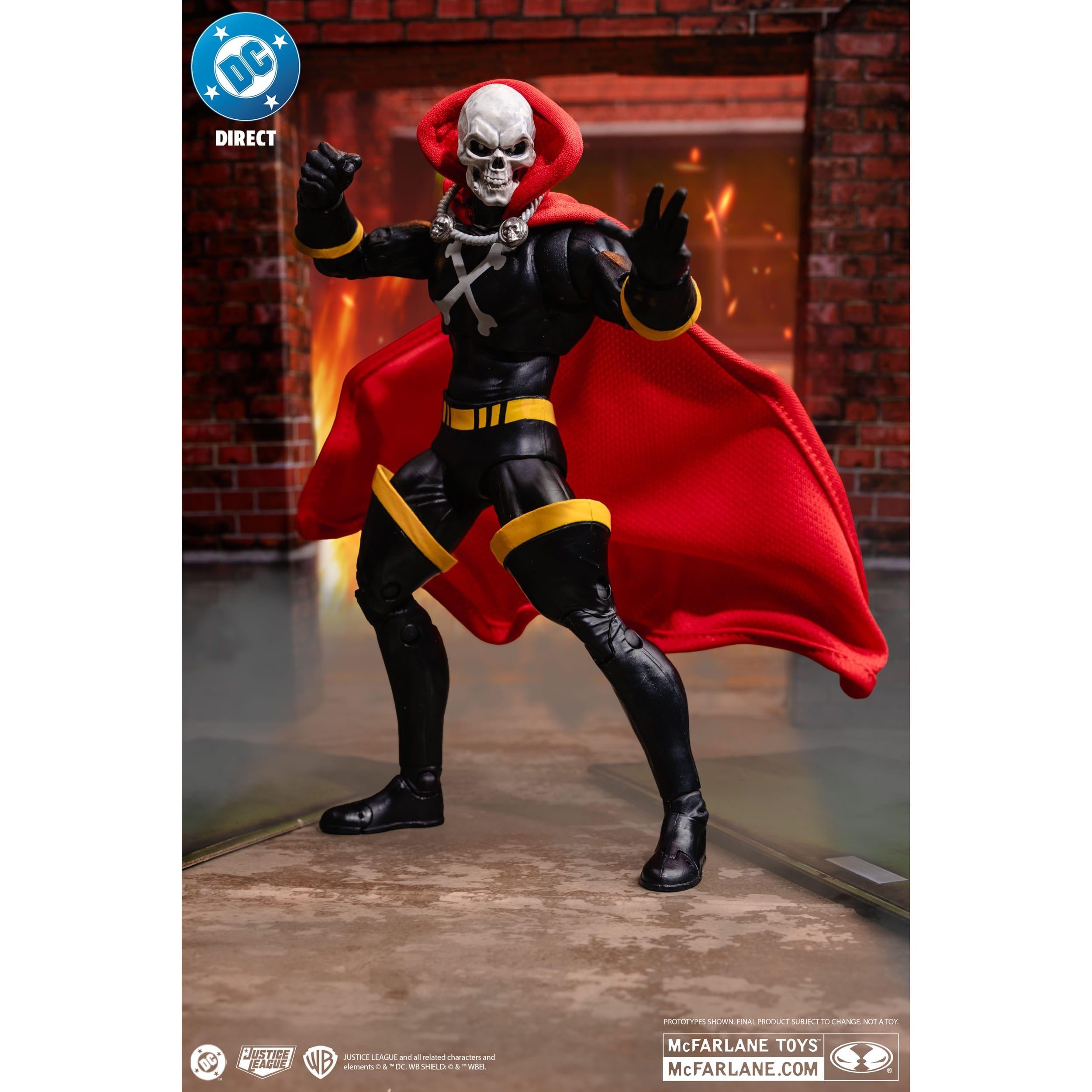DC Direct: Mr.Bones (Infinity Inc #16) with Lithograph (Gold Label)-Actionfiguren-McFarlane Toys-Mighty Underground